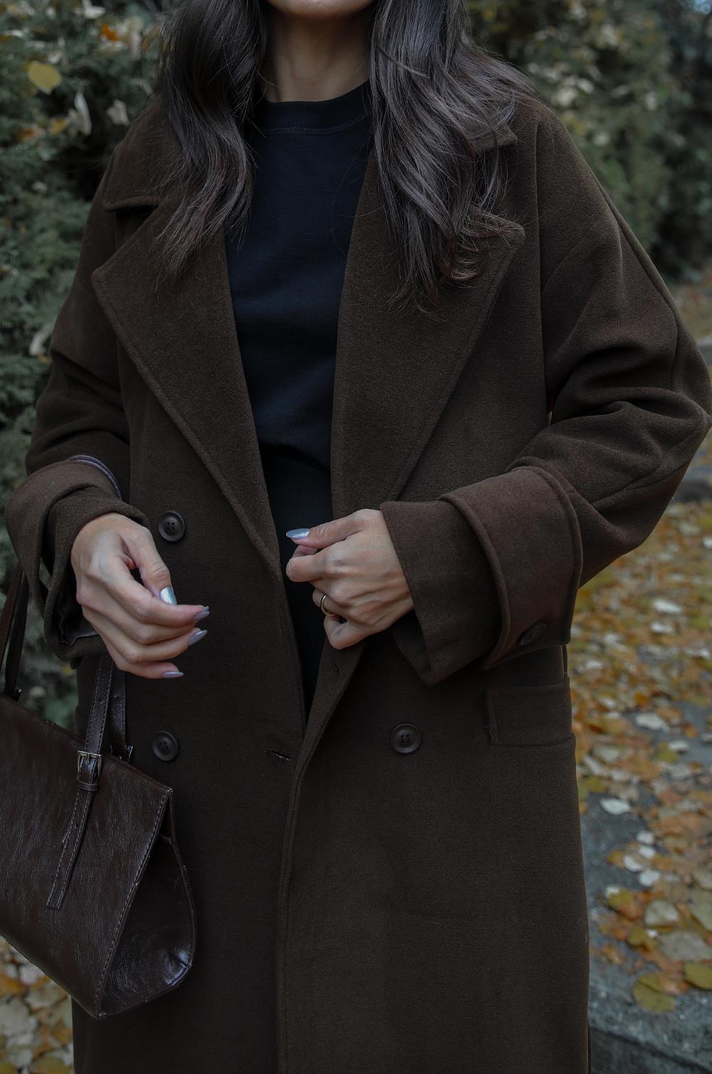 AÇIK KAHVE KUŞAKLI PREMIUM KAŞE KABAN