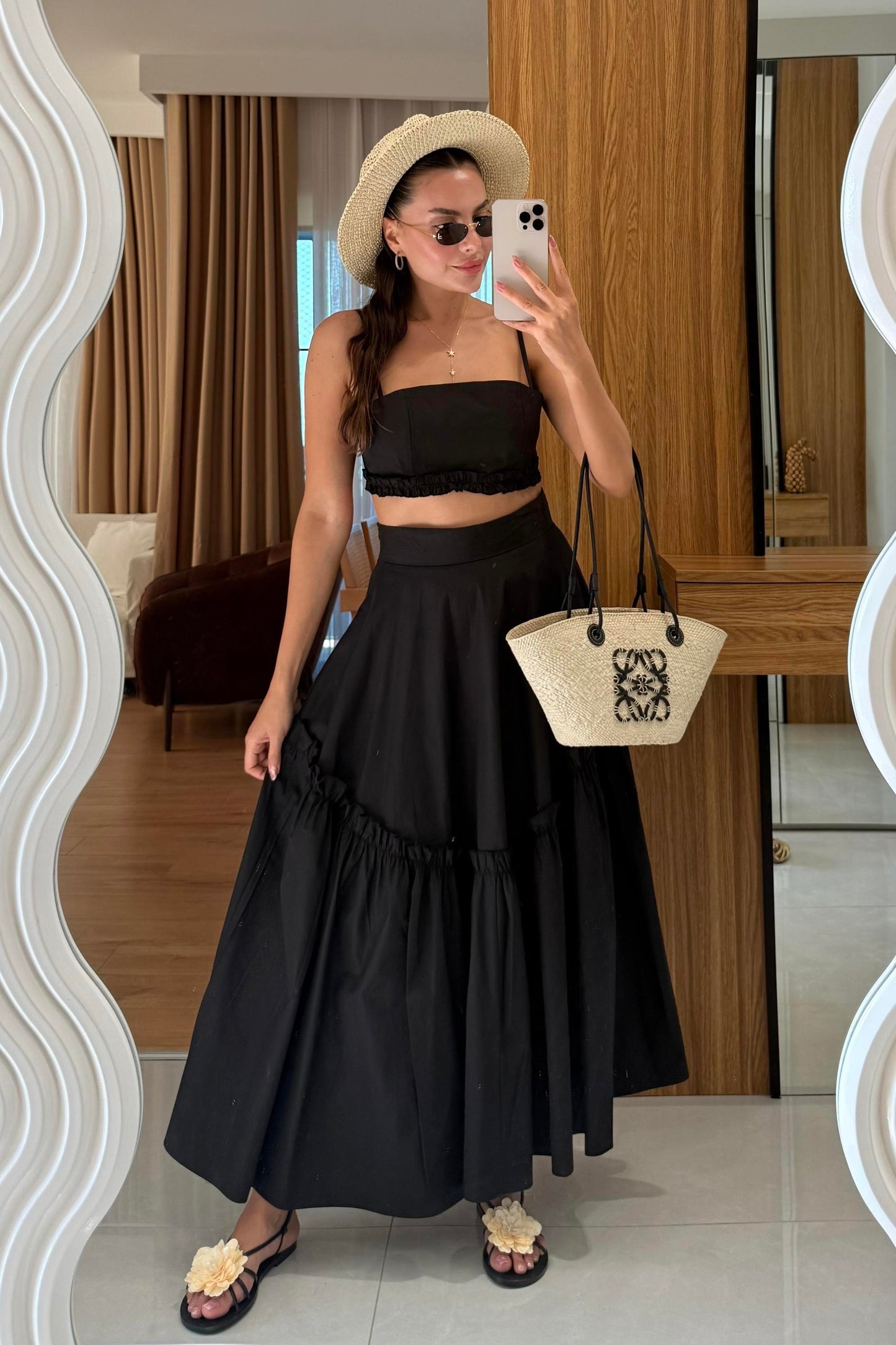 Bailey Siyah Çan Etekli İkili Takım