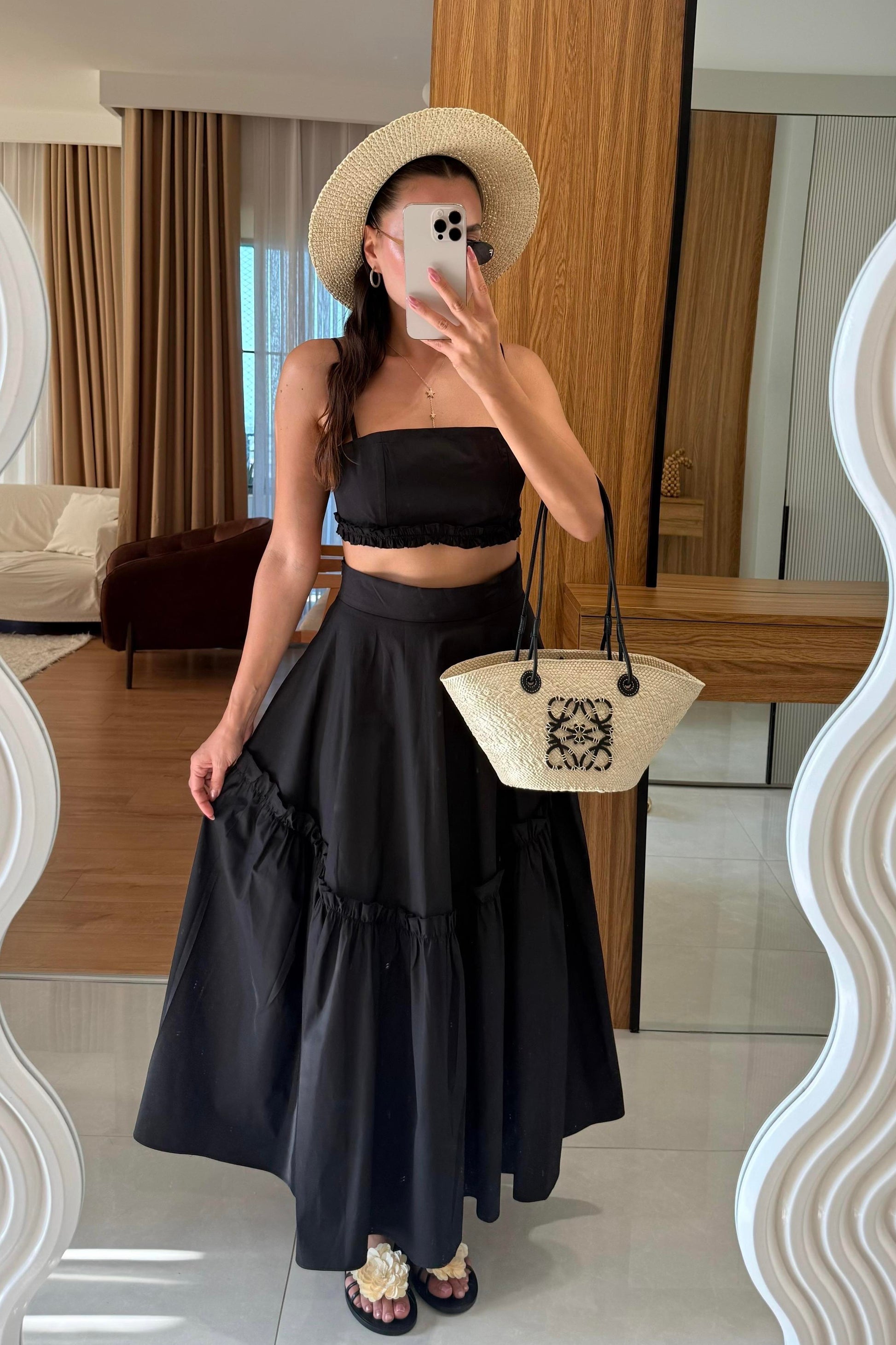 Bailey Siyah Çan Etekli İkili Takım