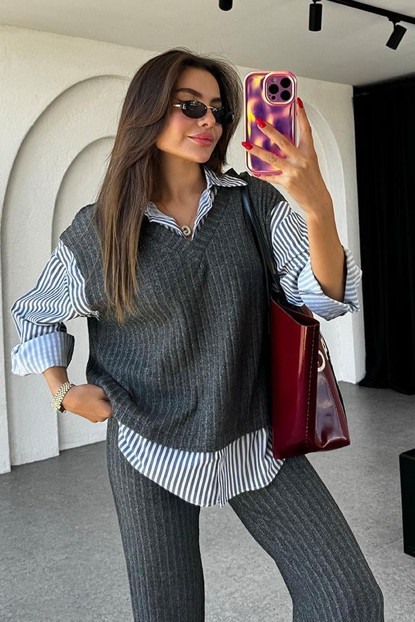 Balfour Gömlekli Triko Takım