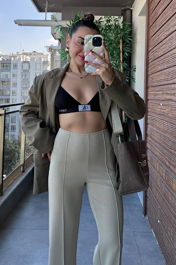 Bengali Poliviskon Ceket - Haki