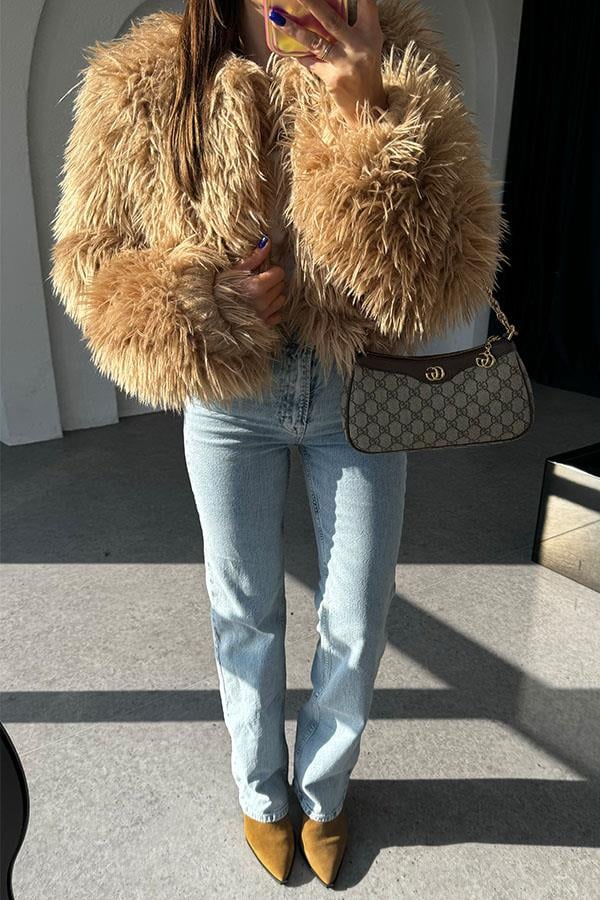 Benita Premium Camel Kürk
