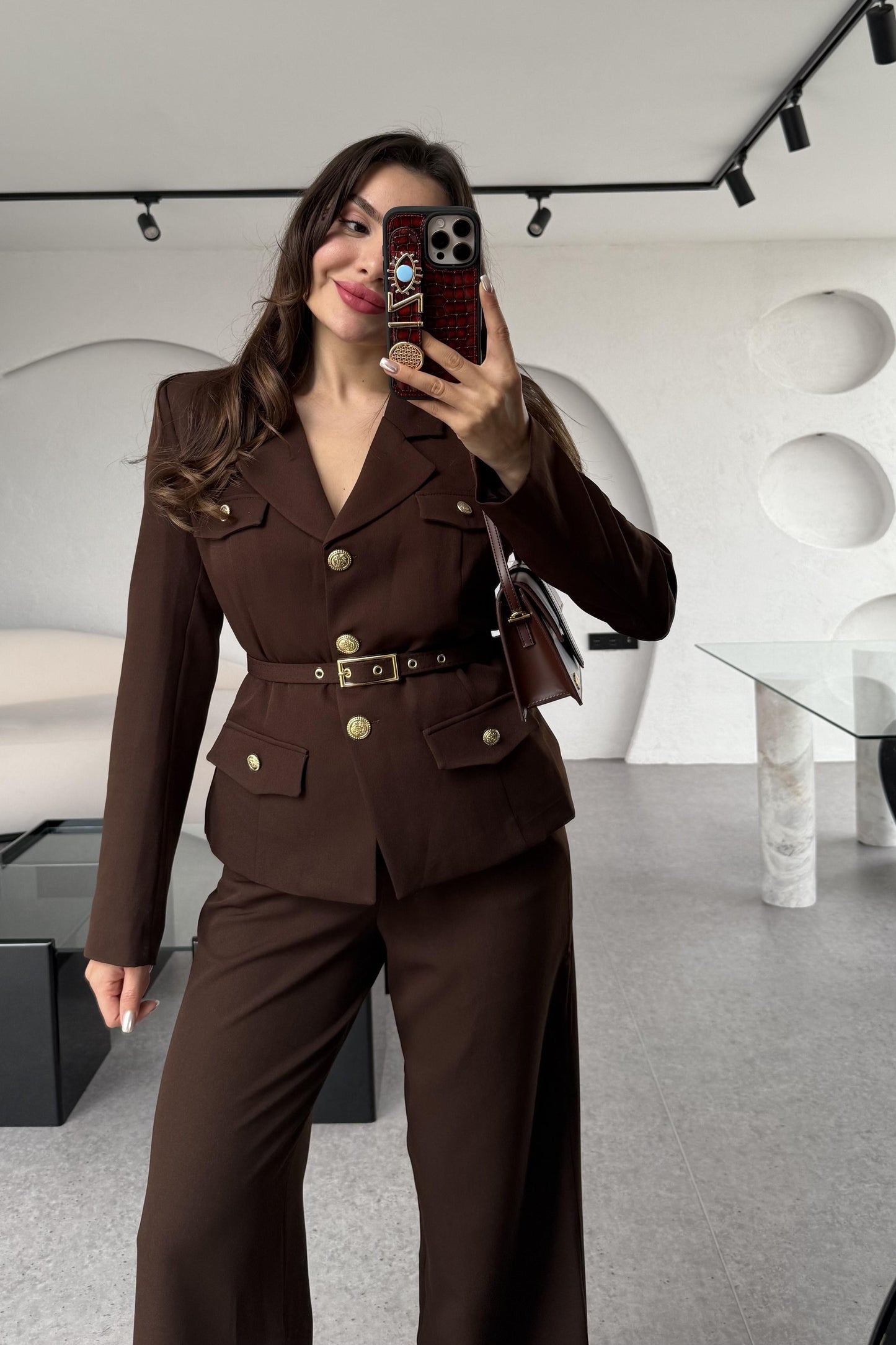 Bolivya Acı Kahve Kemerli Premium Takım