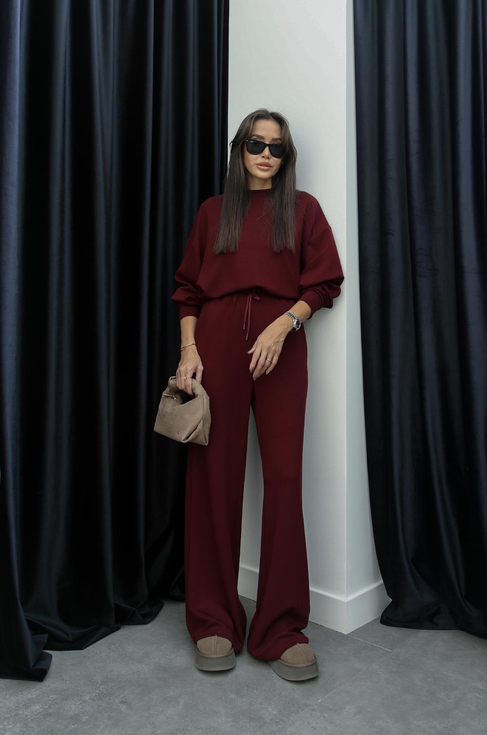 BORDO CLAIRE MODAL EŞOFMAN TAKIM