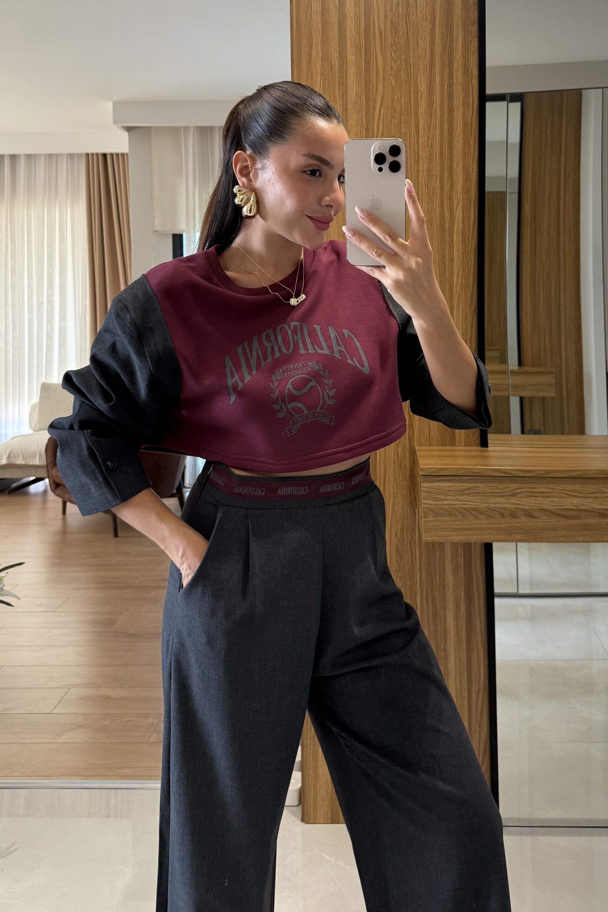 California Antrasit Premium Sweatshirt