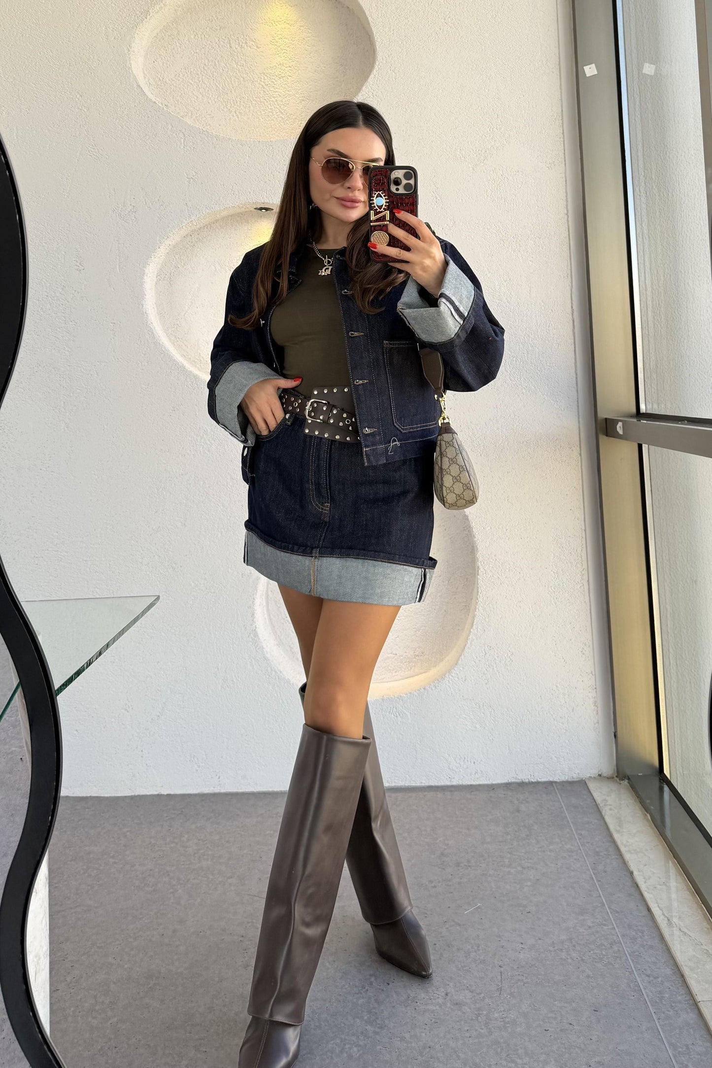 Casper Denim Cepli Ceket