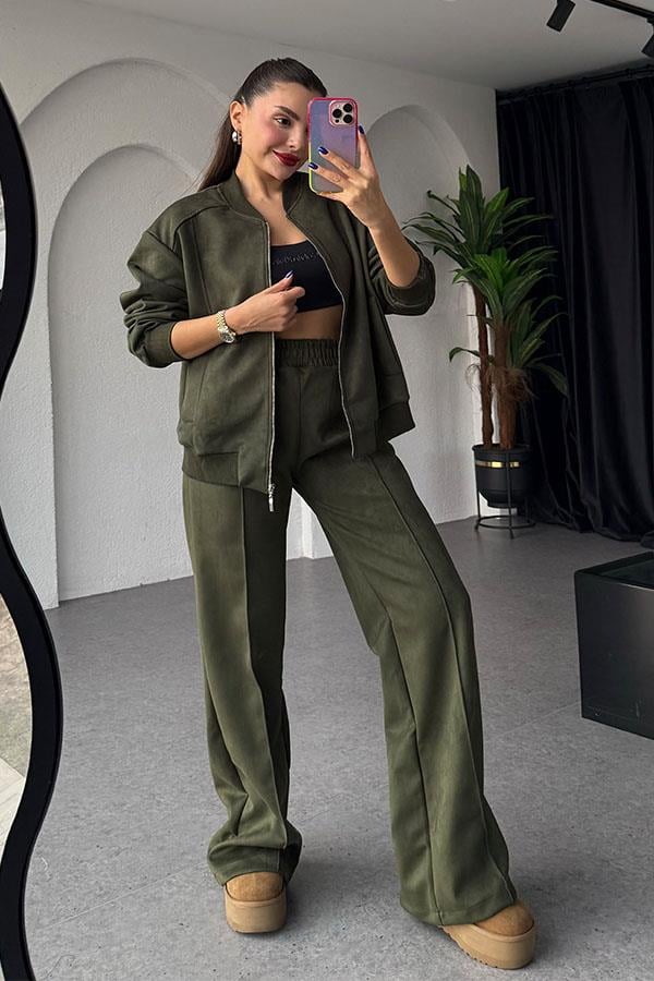 Cassidy Haki Süet Takım