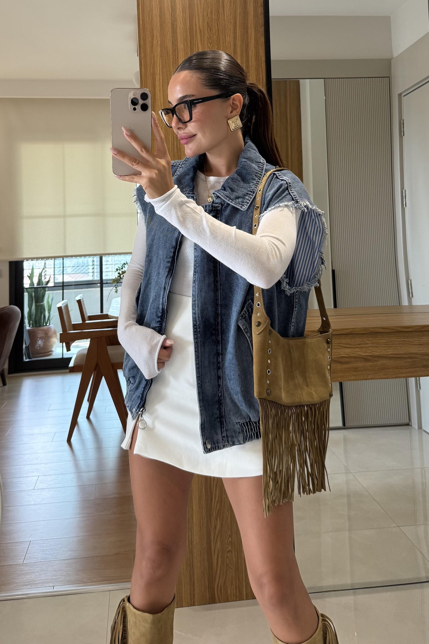 Ceart Darkblue Denim Ceket