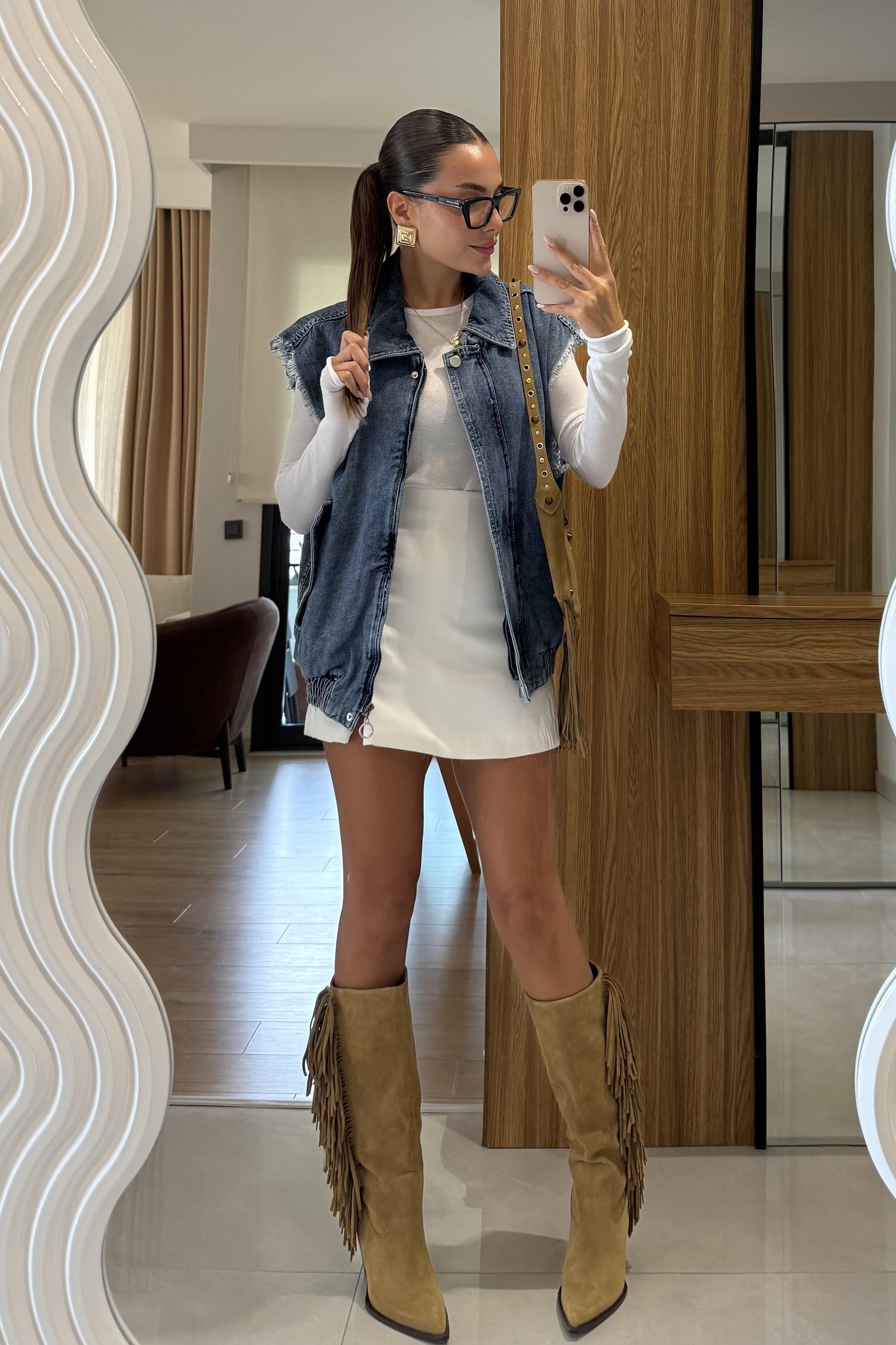 Ceart Darkblue Denim Ceket