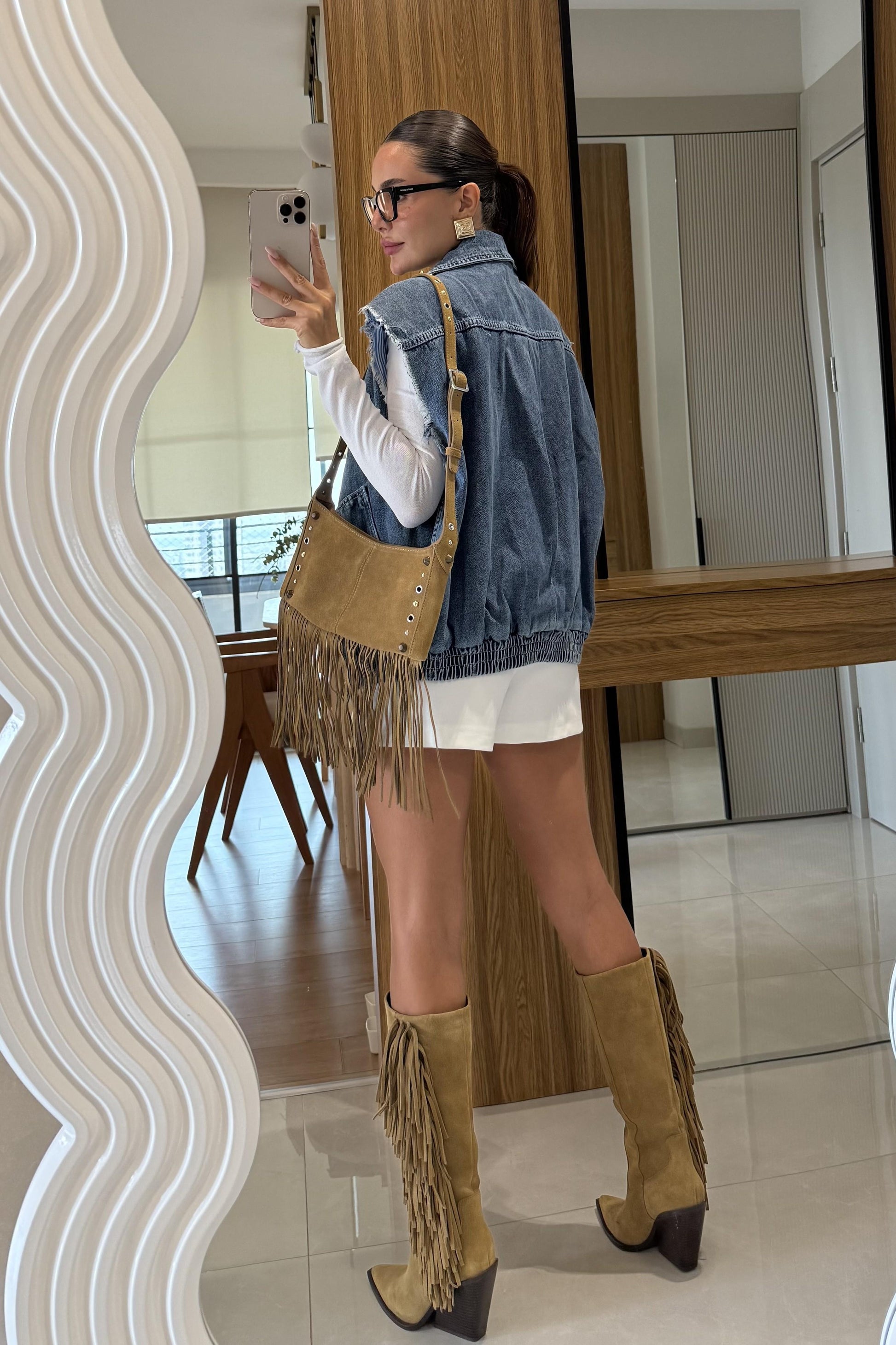 Ceart Darkblue Denim Ceket