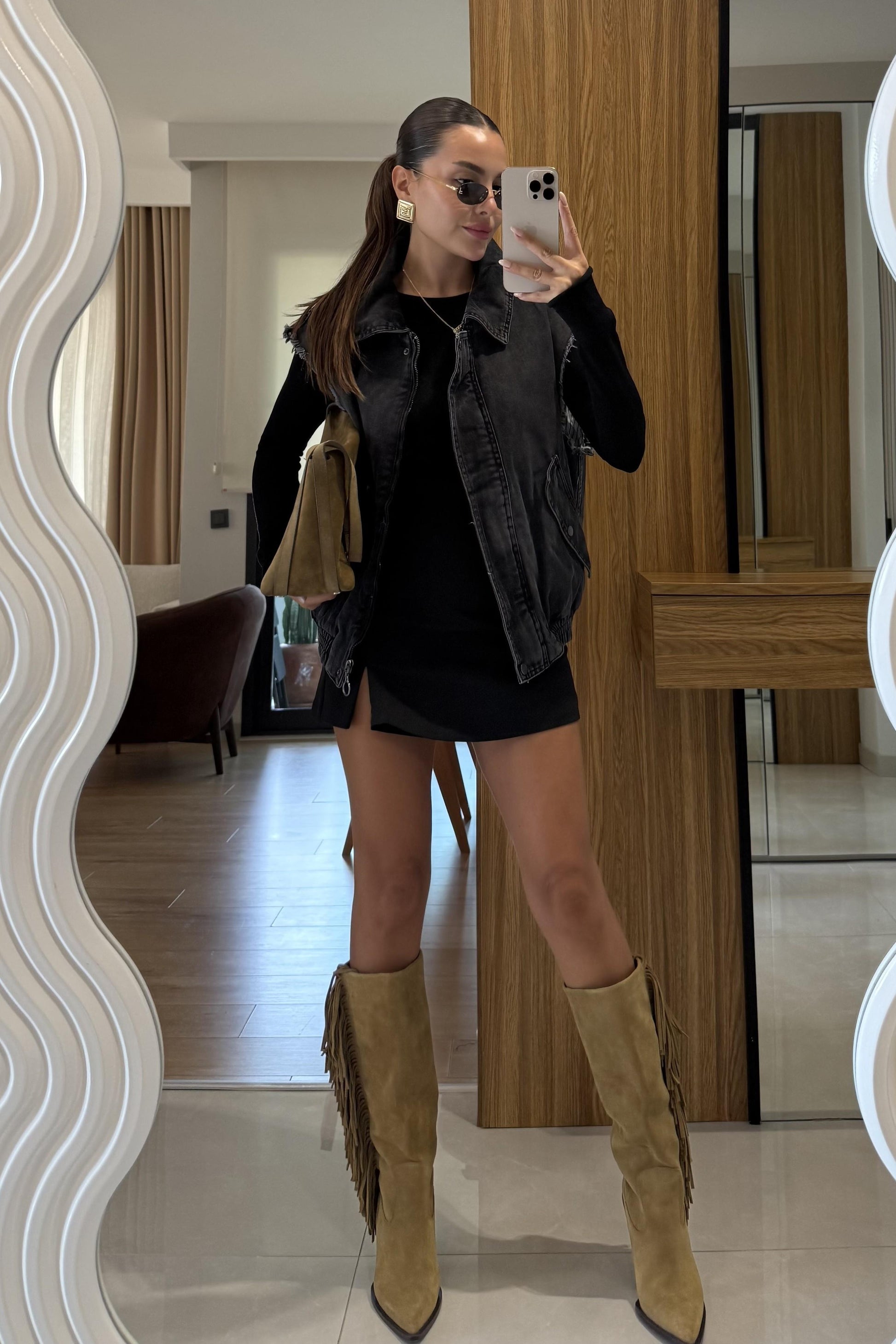 Ceart Siyah Denim Ceket