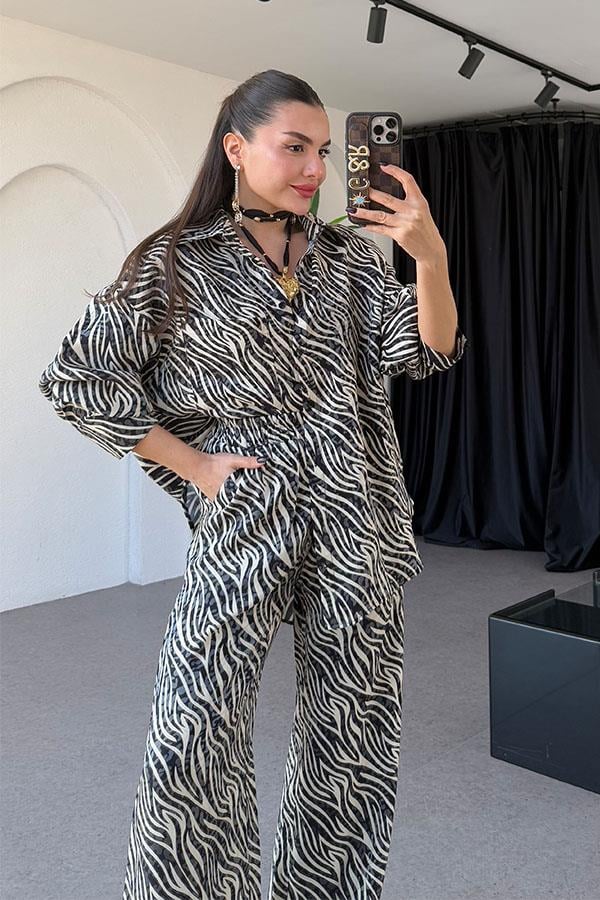 Cucuta Zebra Saten Takım