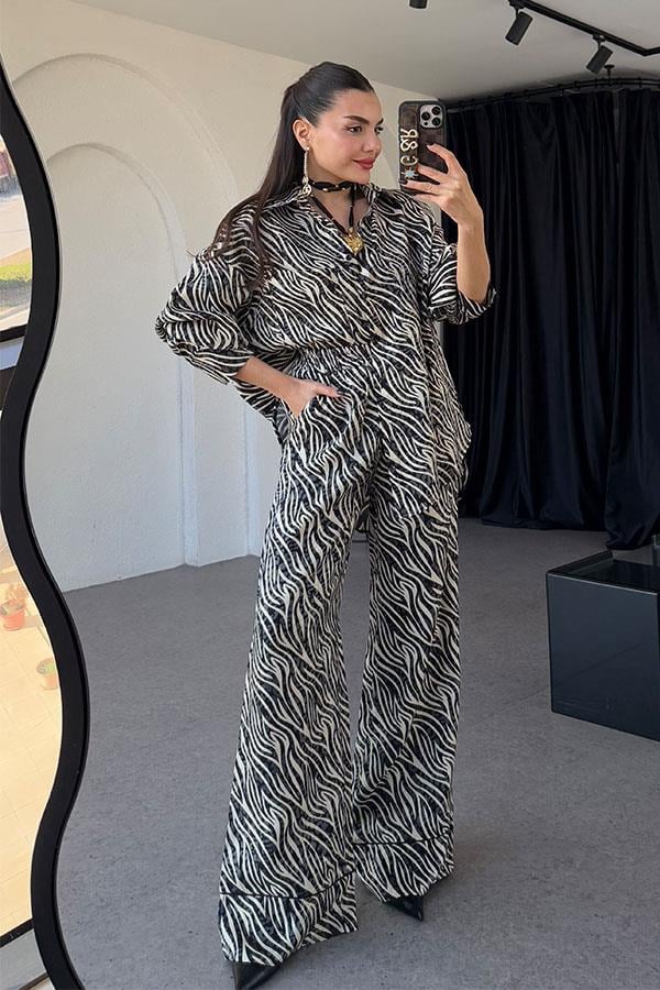 Cucuta Zebra Saten Takım