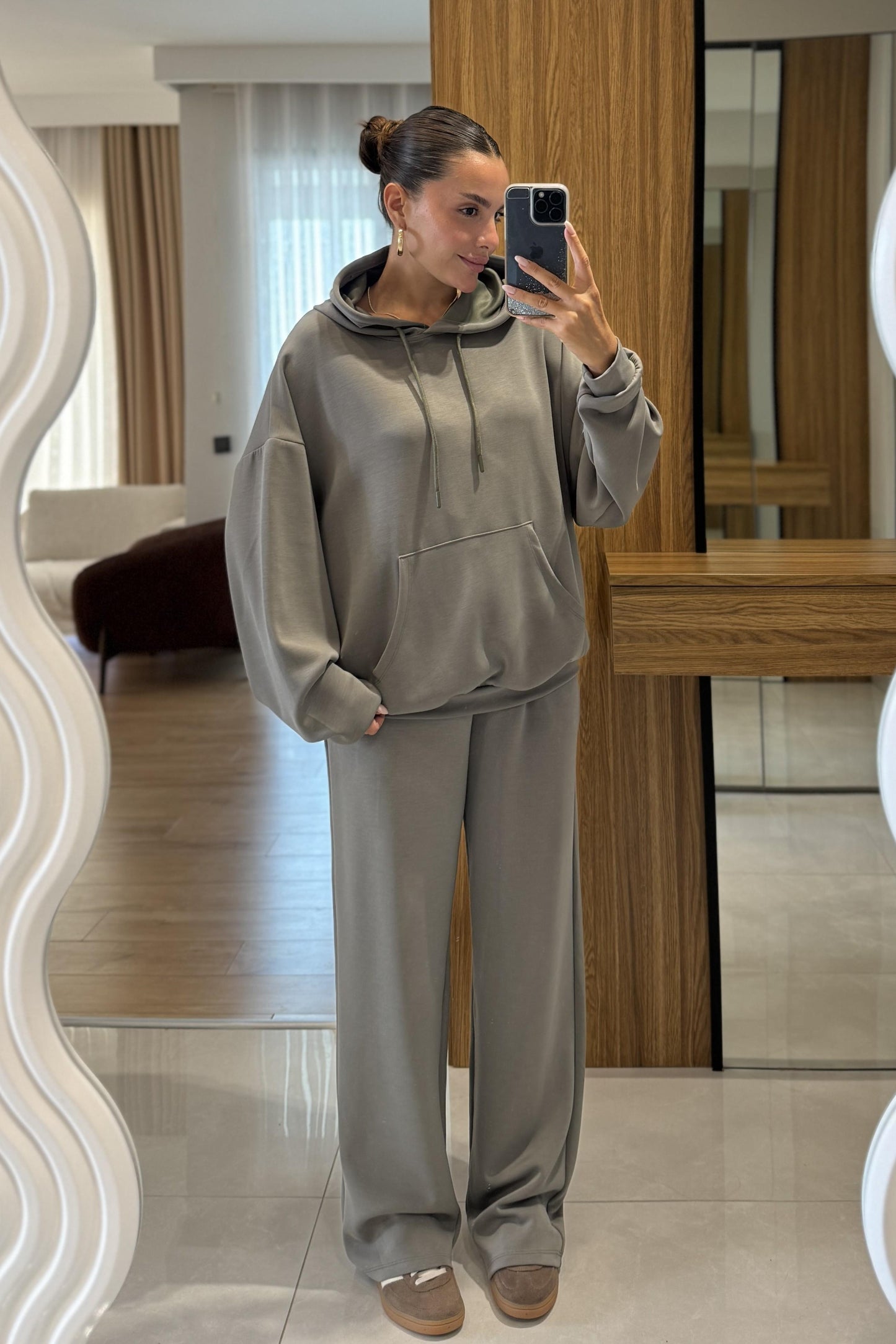 Dania Mint Oversize Kapüşonlu Eşofman Takımı