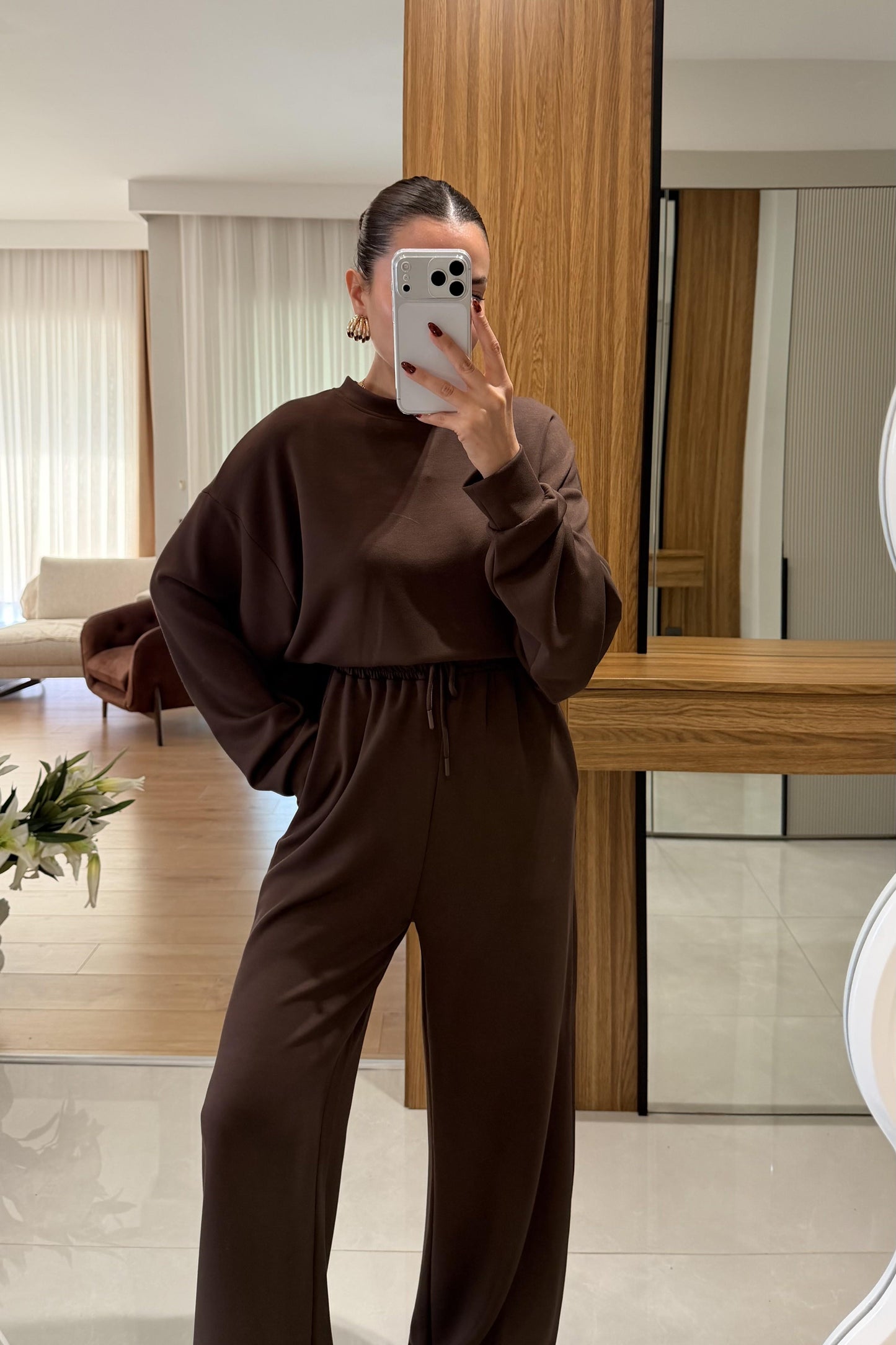 Daniel Kahve Modal Kumaş Takım