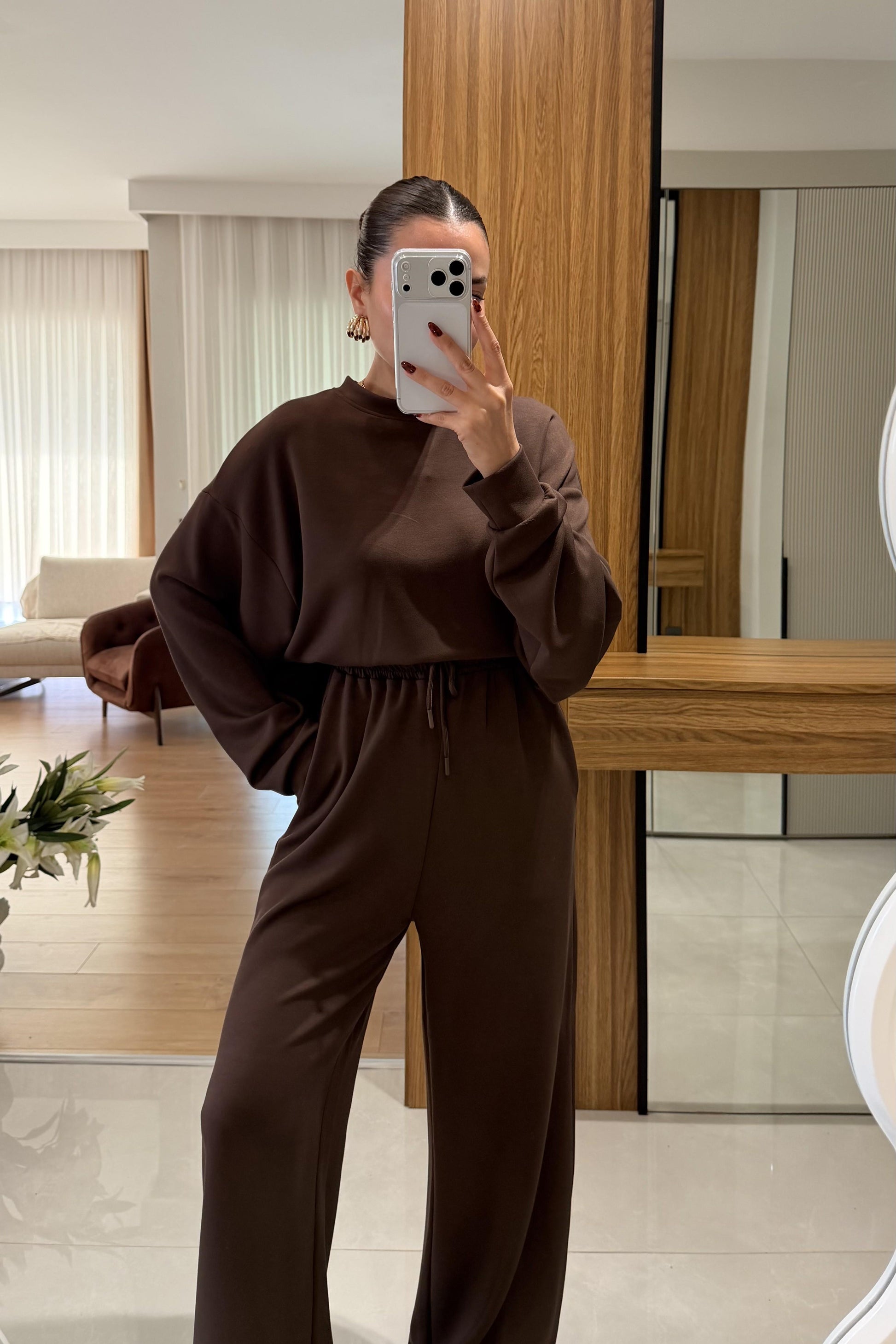 Daniel Kahve Modal Kumaş Takım