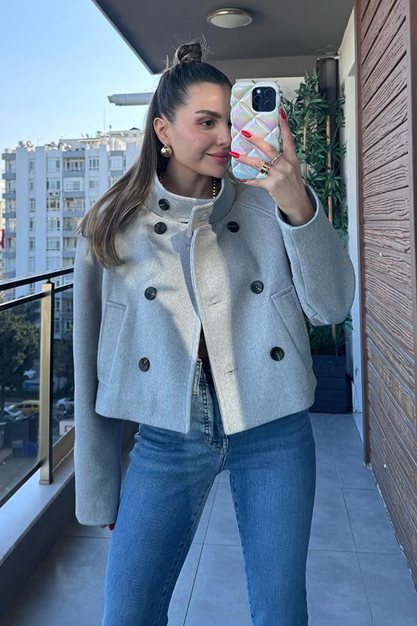 Danye Bamber Ceket - Gri