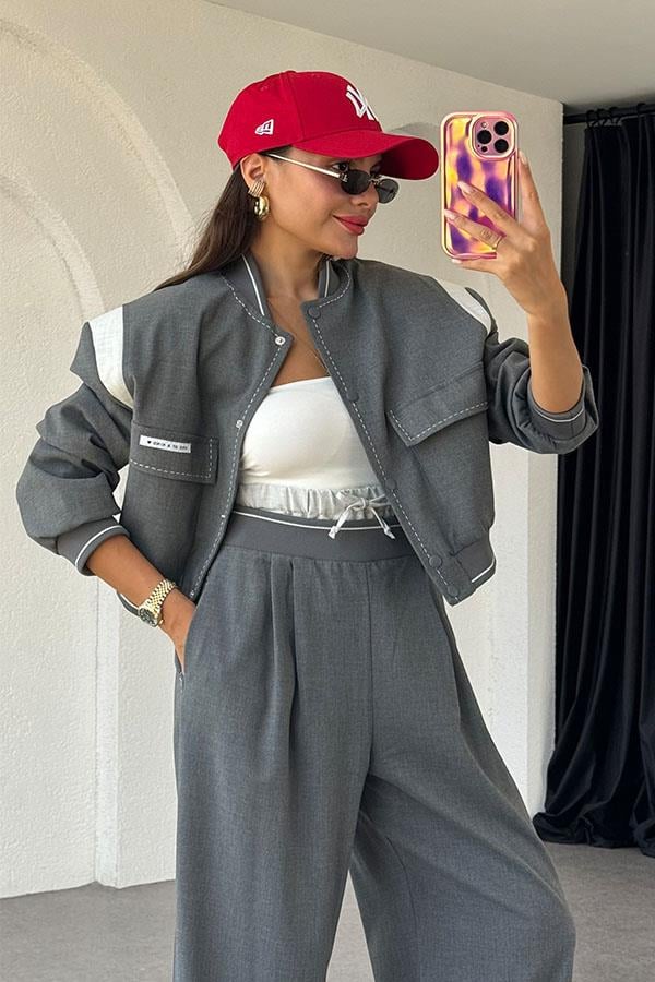 Degira Cep Detaylı Bomber Ceket