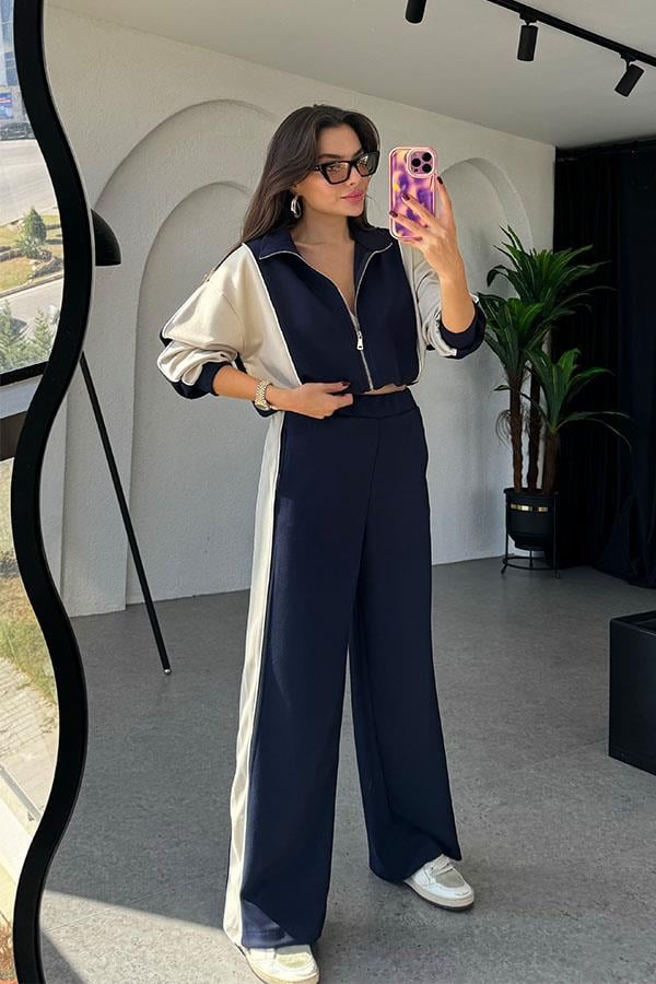 Dominic Premium Modal Lacivert Takım