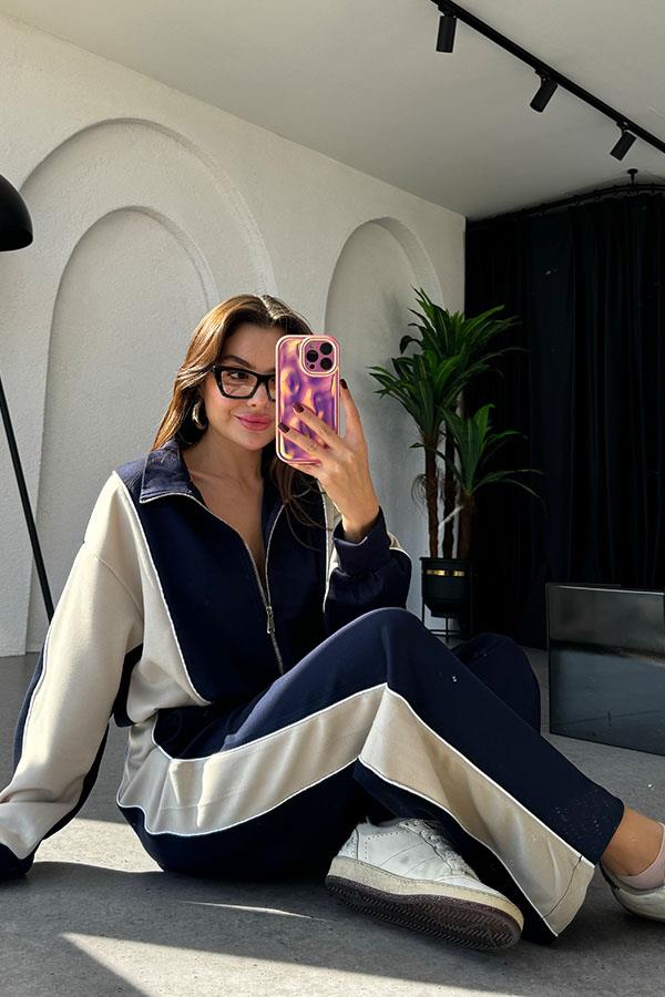 Dominic Premium Modal Lacivert Takım