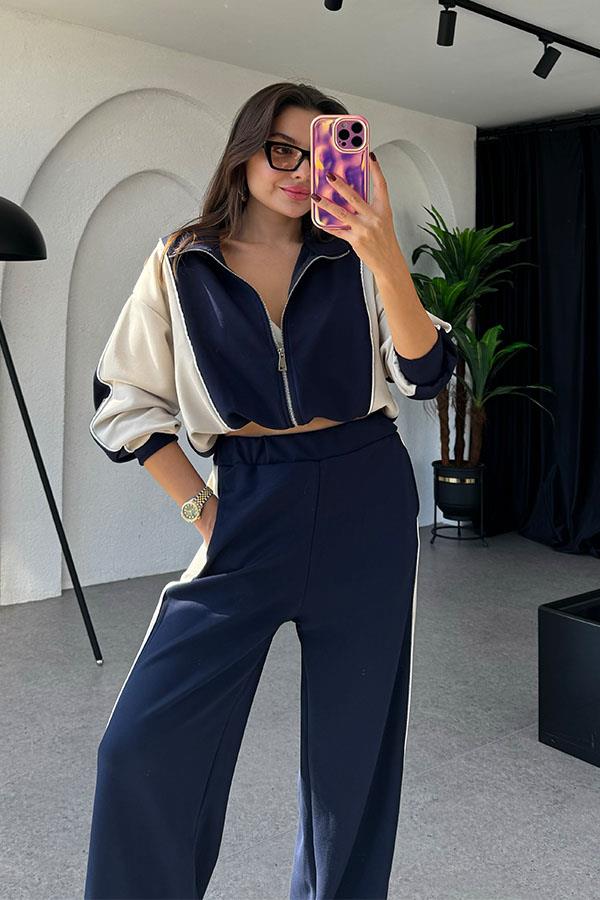 Dominic Premium Modal Lacivert Takım