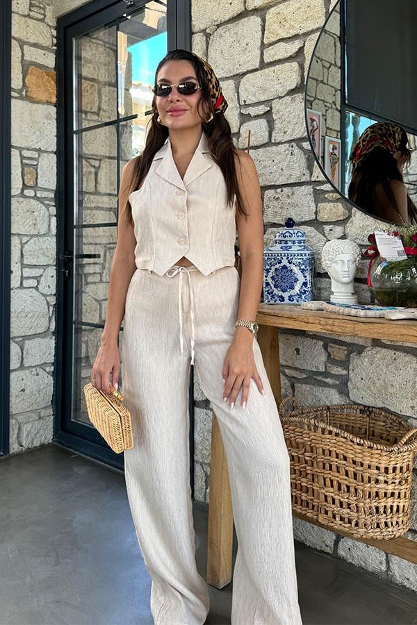 Elka Premium Yelekli Pantolon Takım