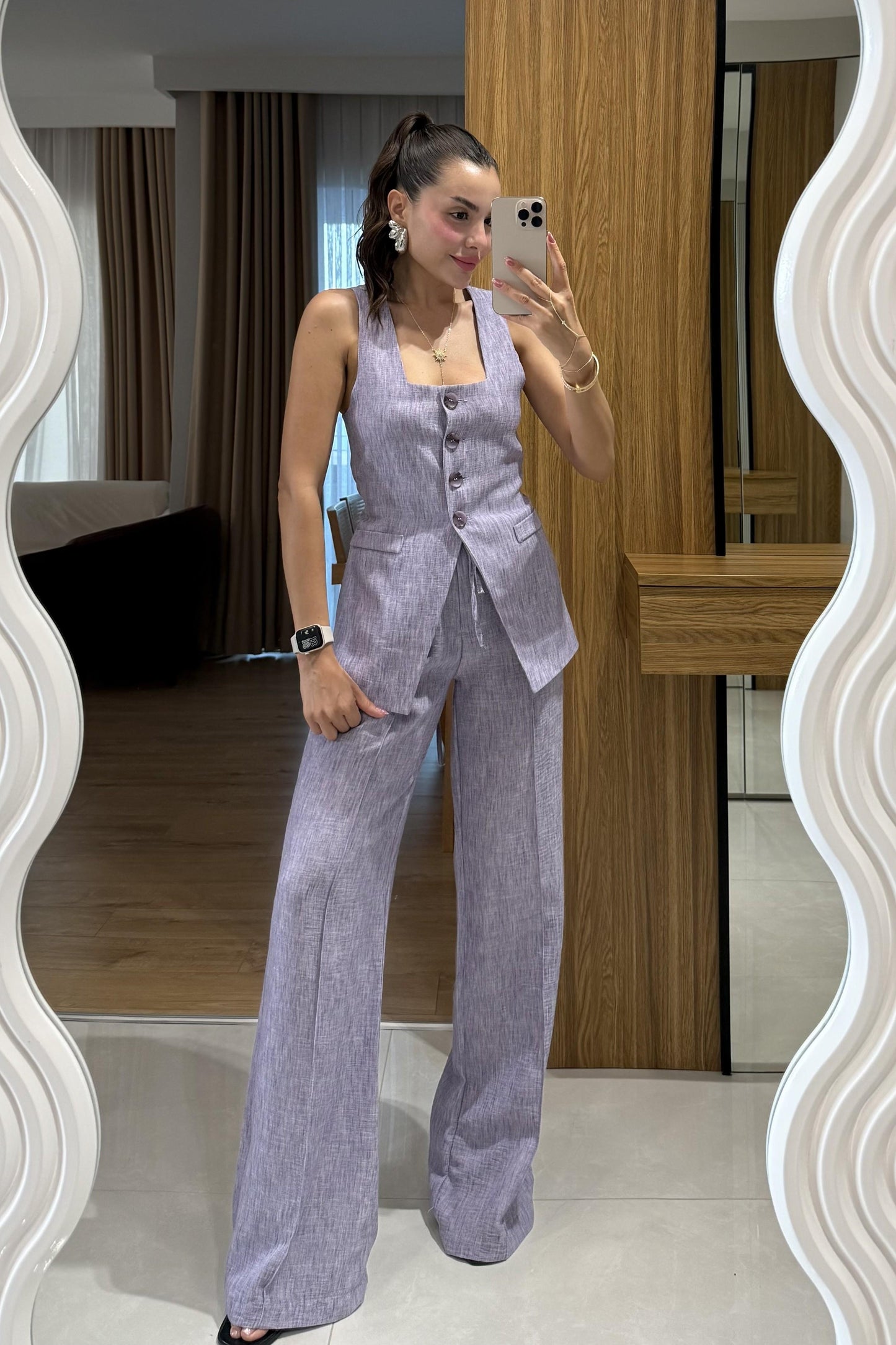 Elyor Lila Yelekli Takım