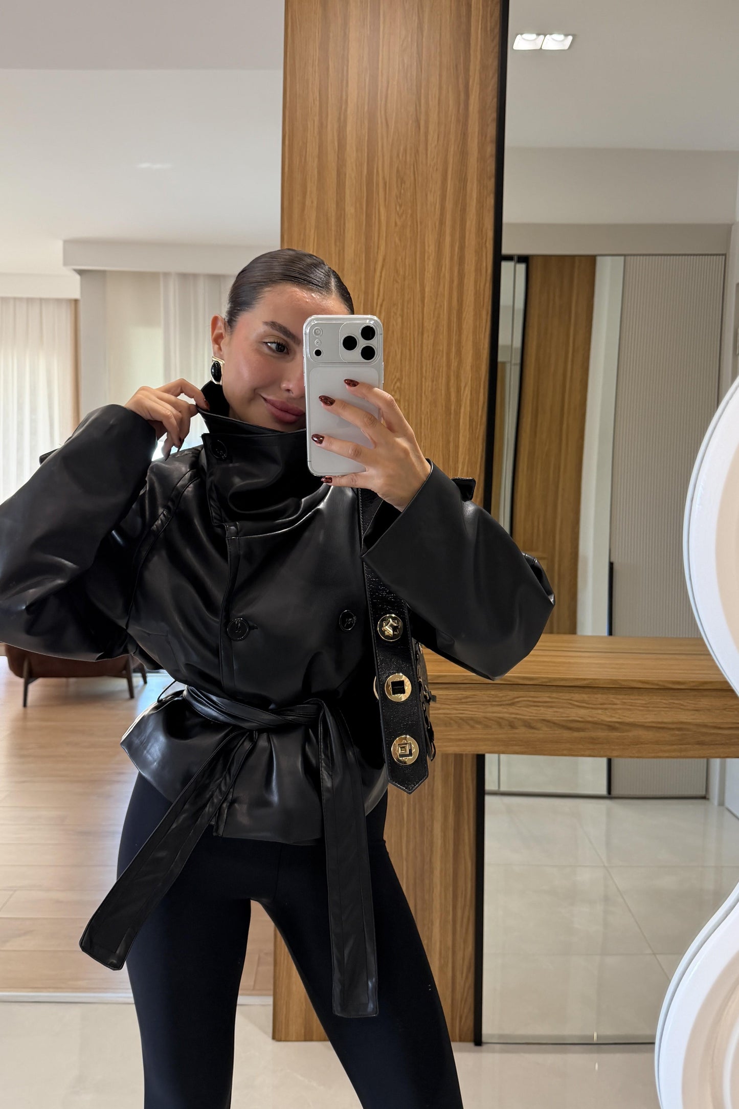 Evans Deri Dik Yaka Ceket