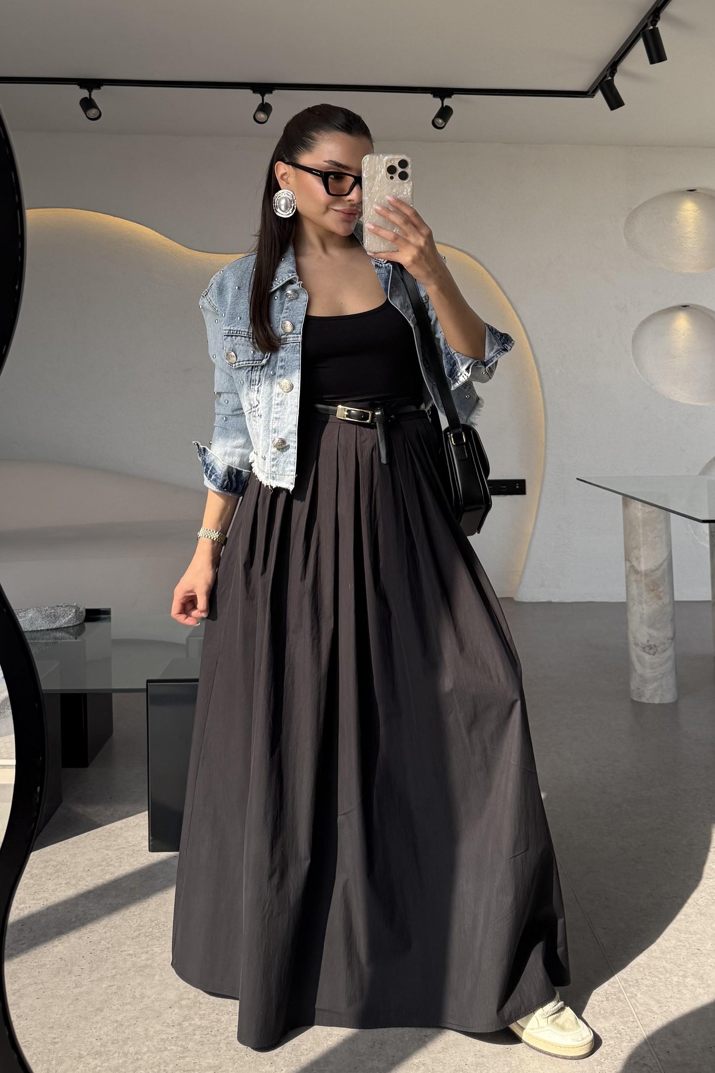 Francisco Lightblue Zımbalı Kot Ceket