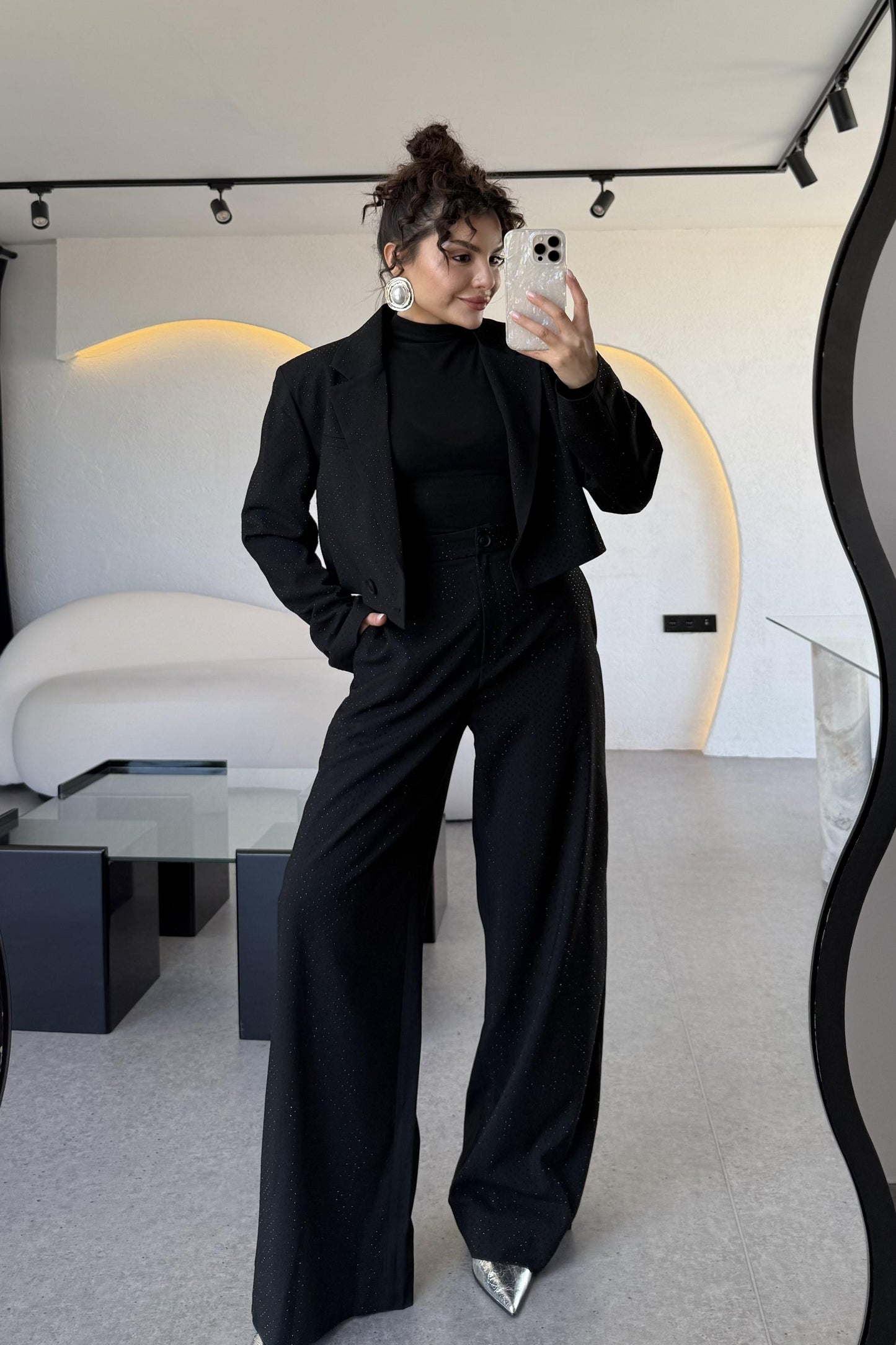 Grace Taşlı Blazer Pantolon Takım
