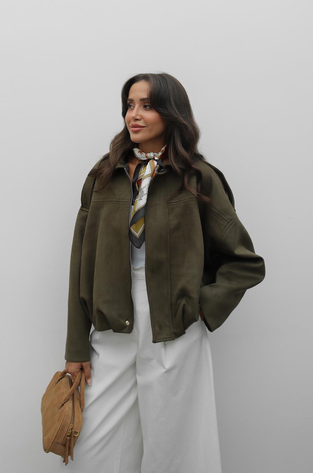 HAKI SÜET BOMBER CEKET