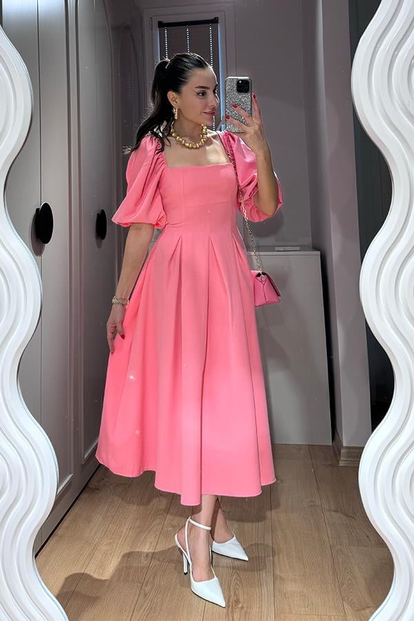 Heron Prenses Model Elbise - Pembe