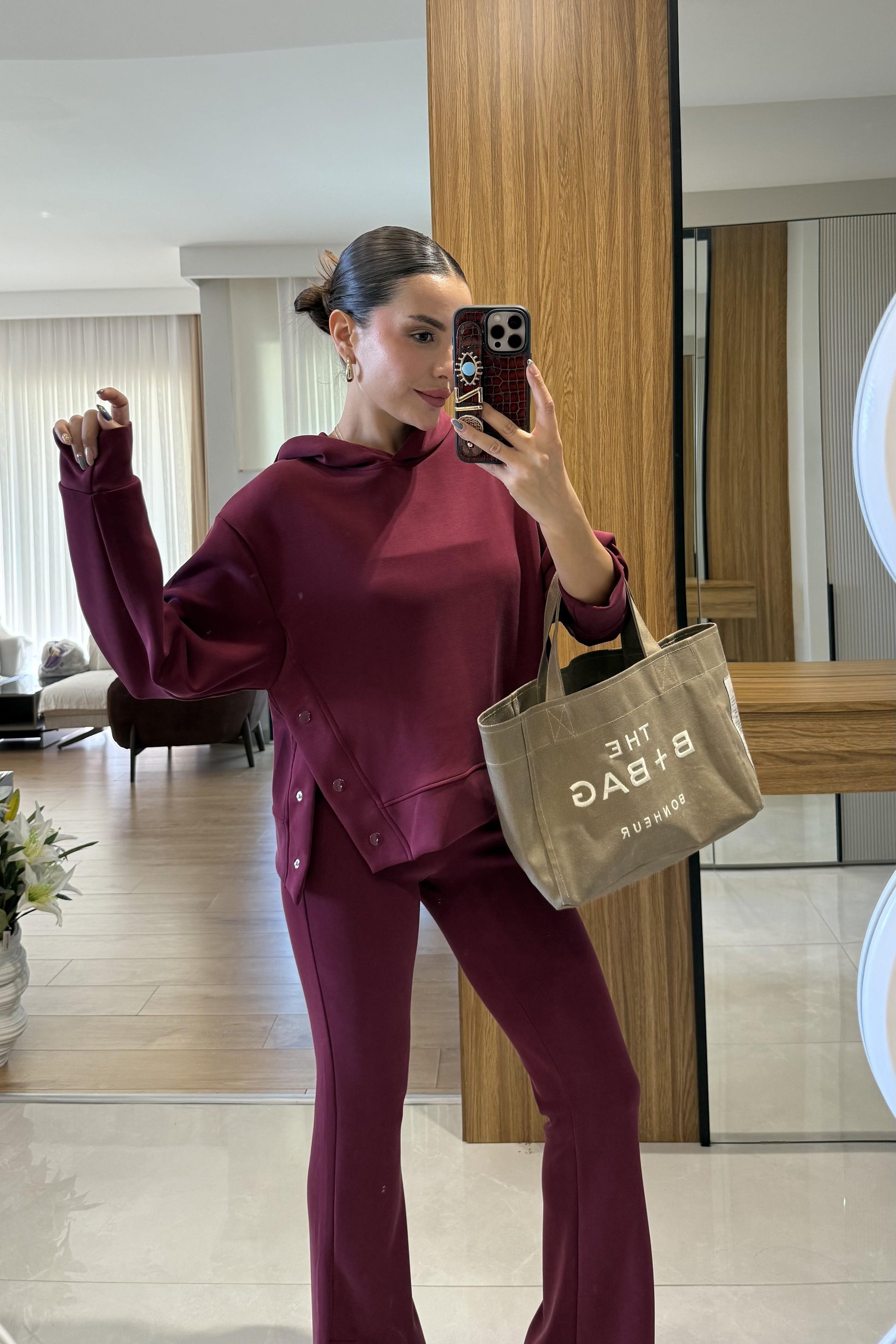 Jasper Bordo Modal Premium Takım