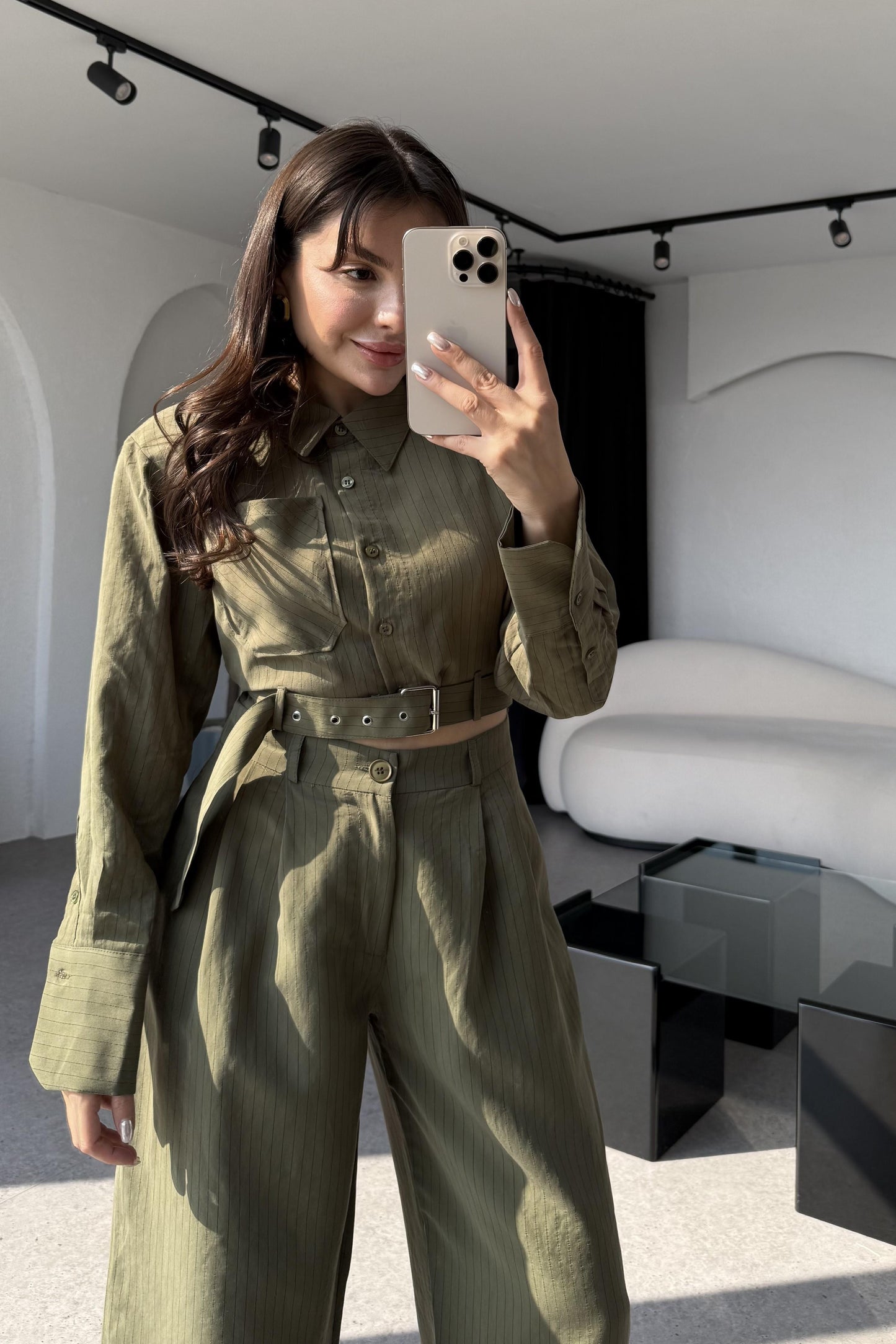 Julie Haki Şeritli Tensel Takım