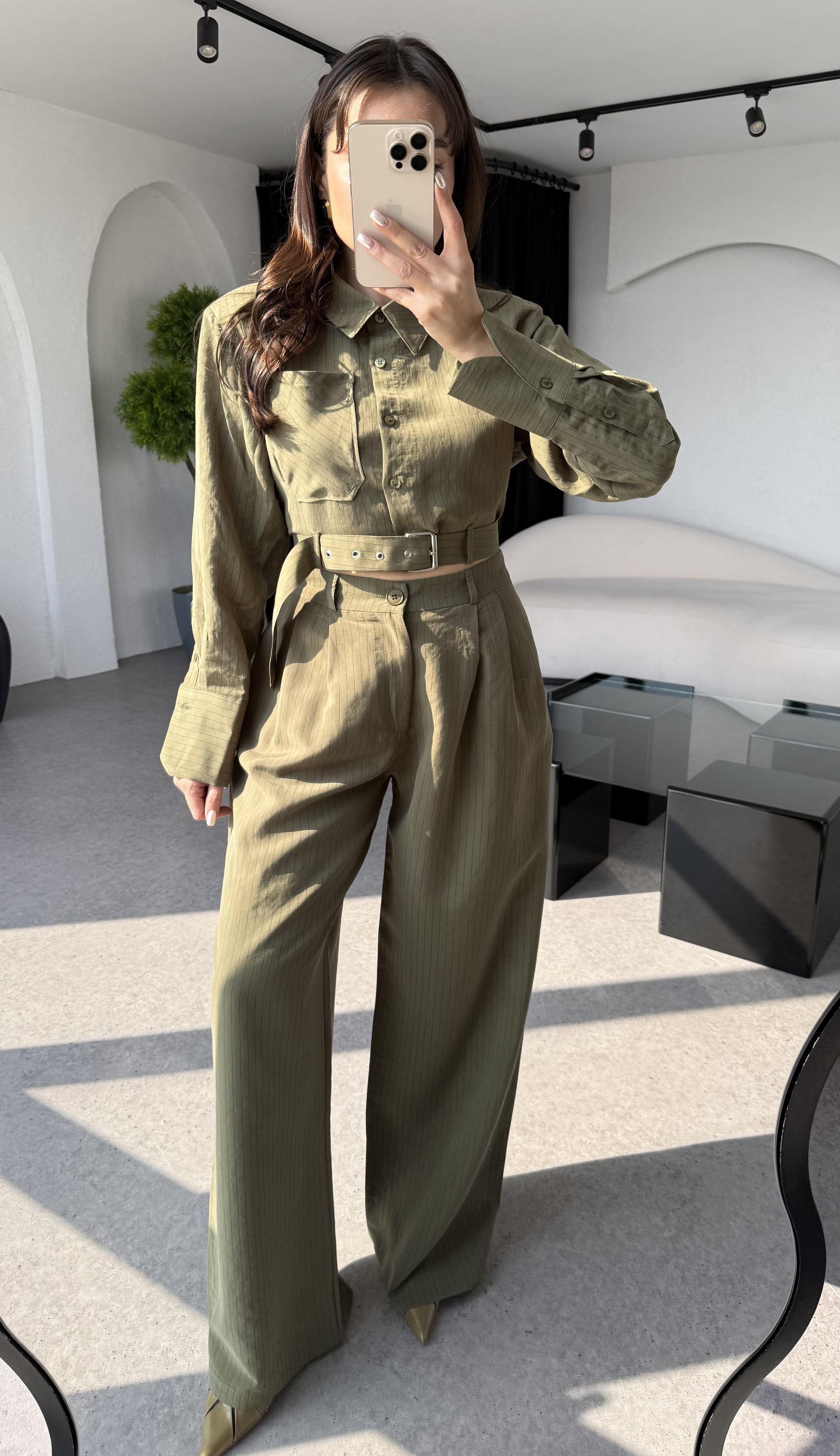Julie Haki Şeritli Tensel Takım