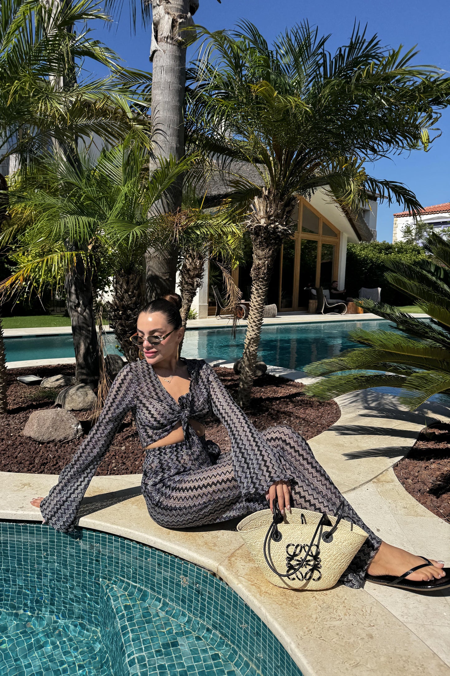 Kieran Zikzak Desenli Örme Takım