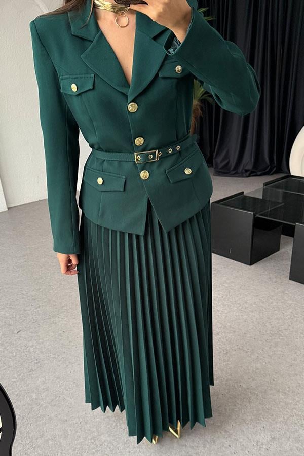 Kris Ceket Etek Tasarım Zümrüt Takım