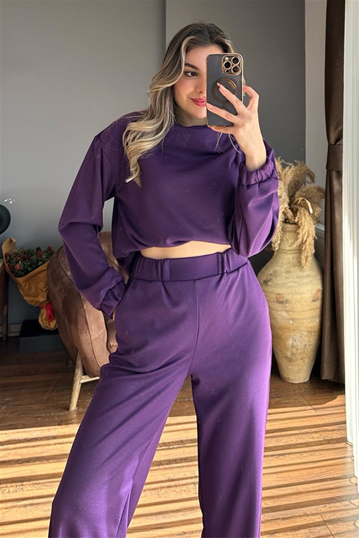 Leslie mürdüm ikili eşofman takım