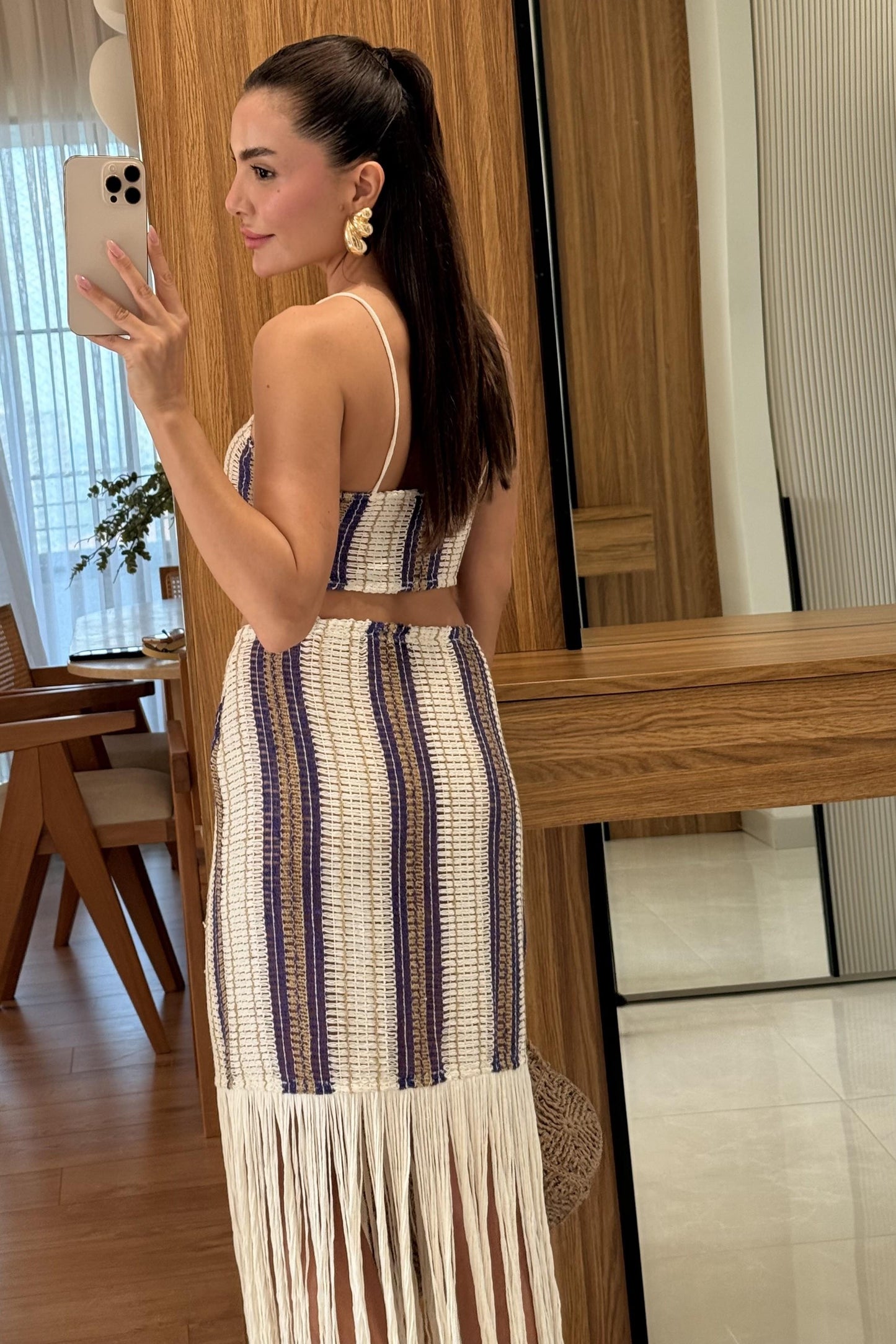 Lunaria Püsküllü Etek Büstiyer Takım