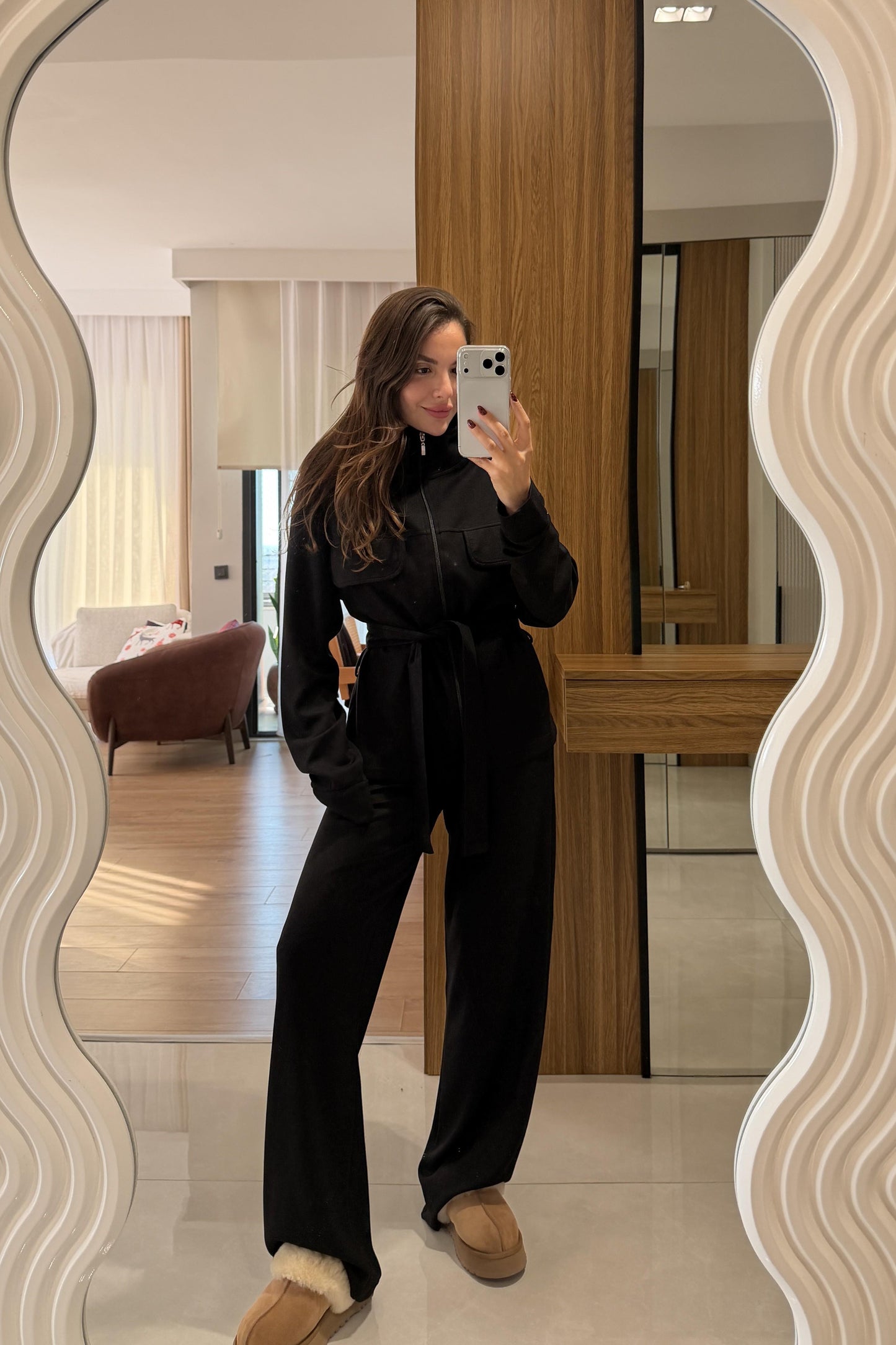 Luxor Siyah Kuşak Detaylı Takım