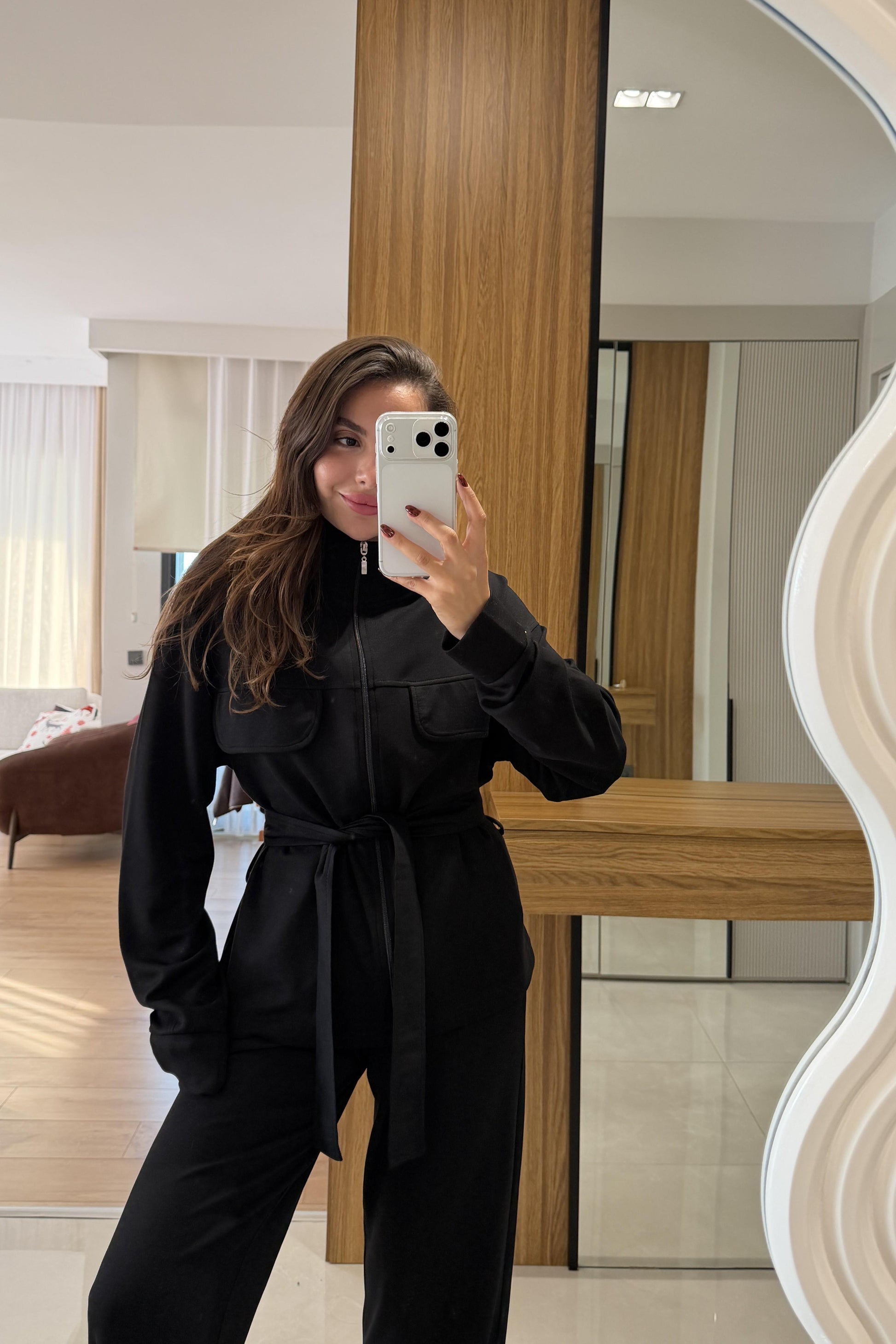 Luxor Siyah Kuşak Detaylı Takım