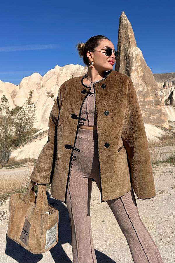 Luxury Tasarım Taba Kürk