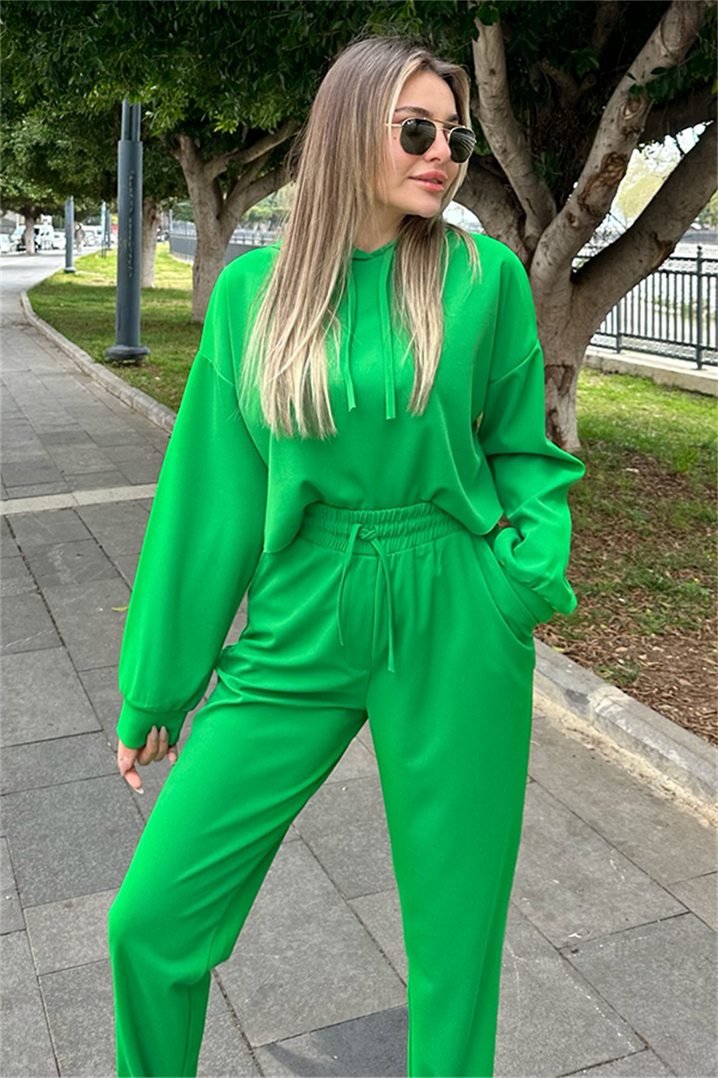 Maddie jogger sport takım - Yeşil