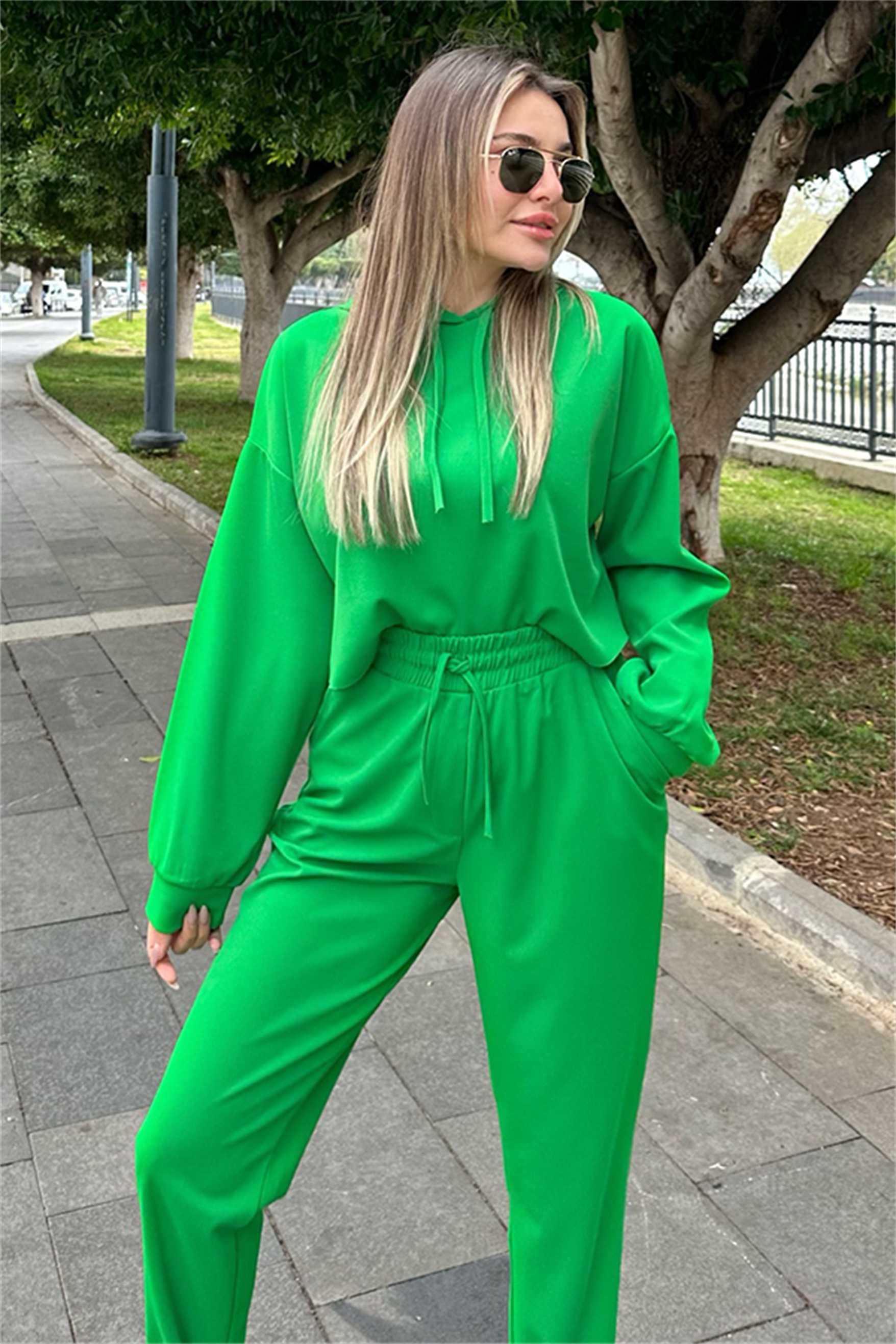 Maddie jogger sport takım - Yeşil