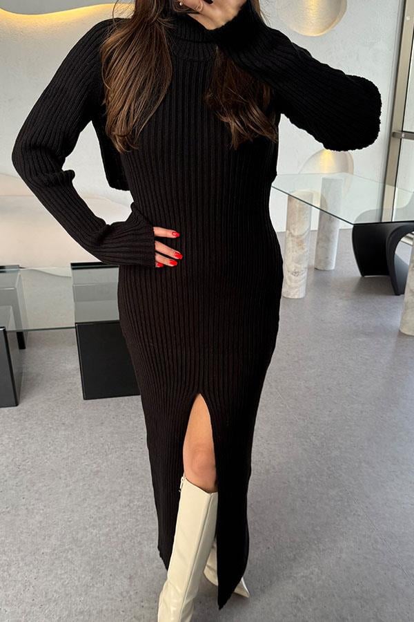 Martoni Siyah Bolerolu Elbise