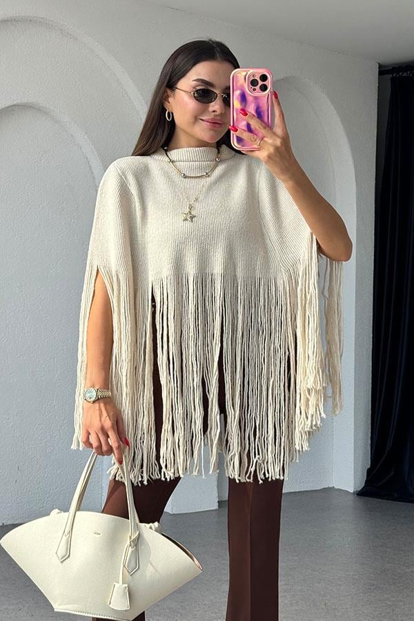 Mattia Püsküllü Krem Panço