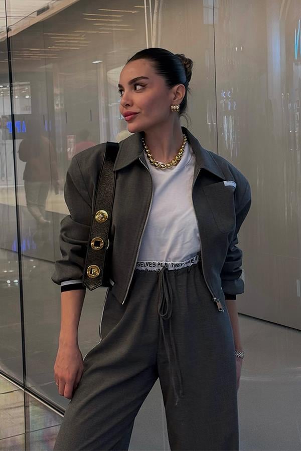 Mauvey Füme Bomber Ceket