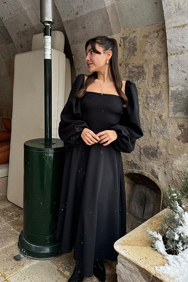Millas Prenses Model Siyah Elbise