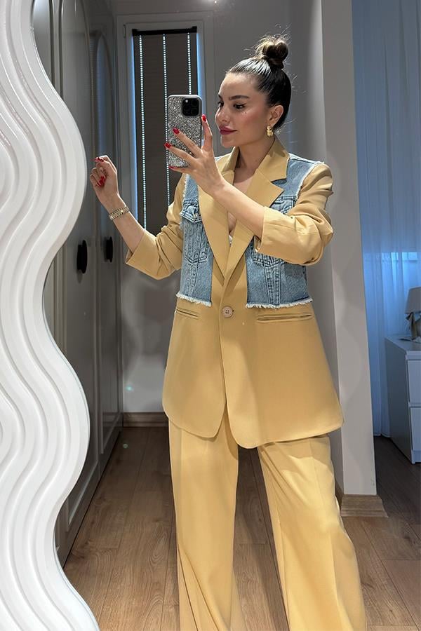 Moni Jean Detaylı Karamel Takım