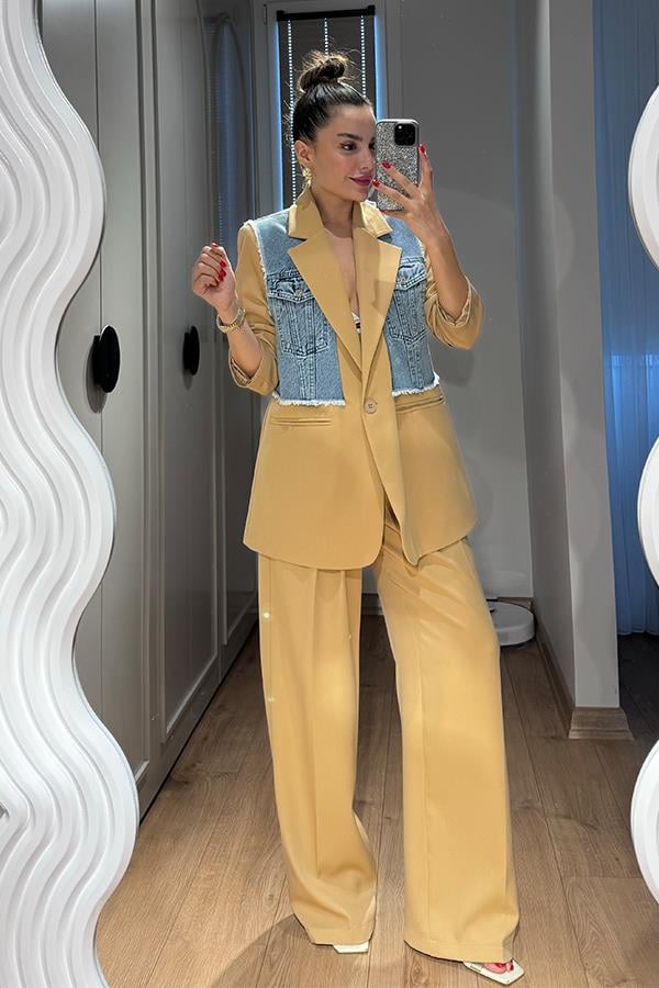 Moni Jean Detaylı Karamel Takım